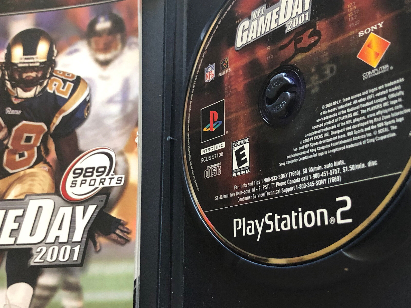 NFL GameDay 2001 (Sony PlayStation 2, PS2, 2000) Video Game 🎮 Football 🏈
