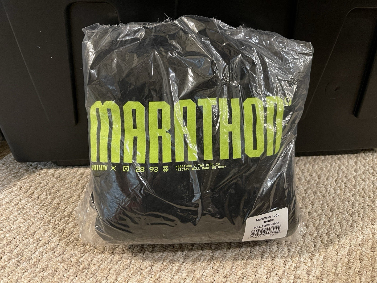 Bungie Marathon Collection [001] “Escape Will Make Me God” Hoodie Size M – New