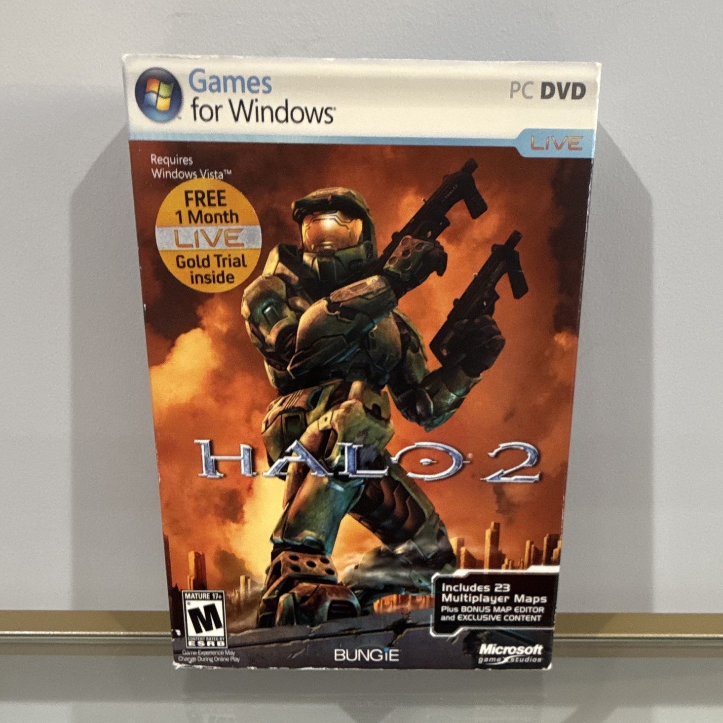 Microsoft Halo 2 PC DVD Manual Included Multiplayer Online M Shooter Halo Series