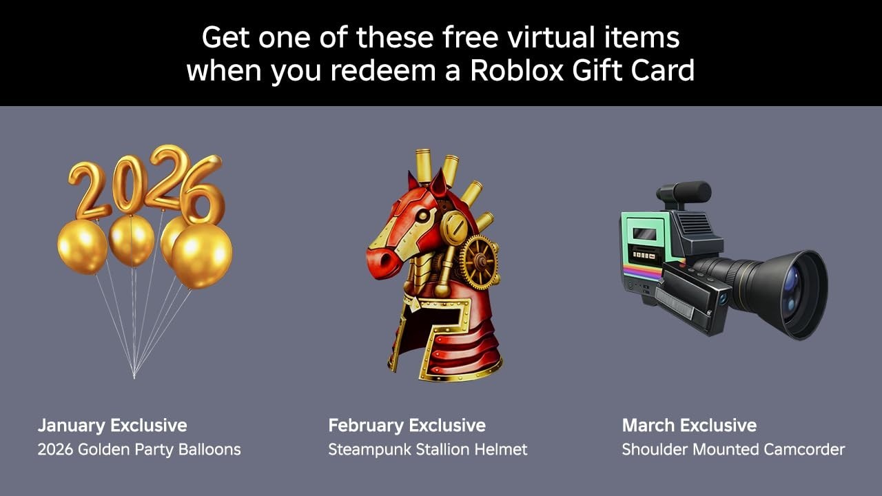 Roblox $75 Physical Gift Card [Includes Free Virtual Item] [Redeem Worldwide]