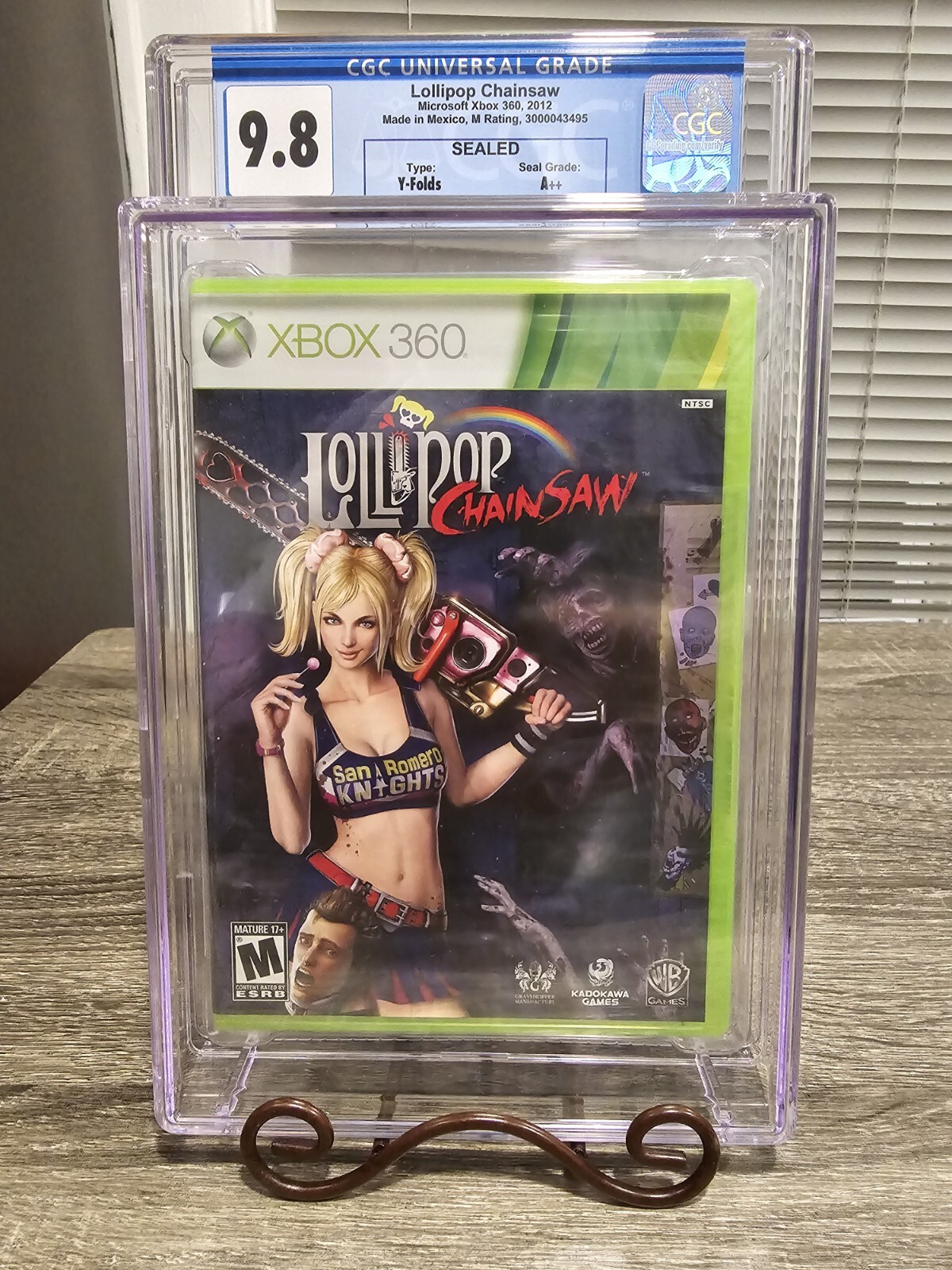 Lollipop Chainsaw – Microsoft Xbox 360 – CGC Graded 9.8 A++ – Type – Y-Folds