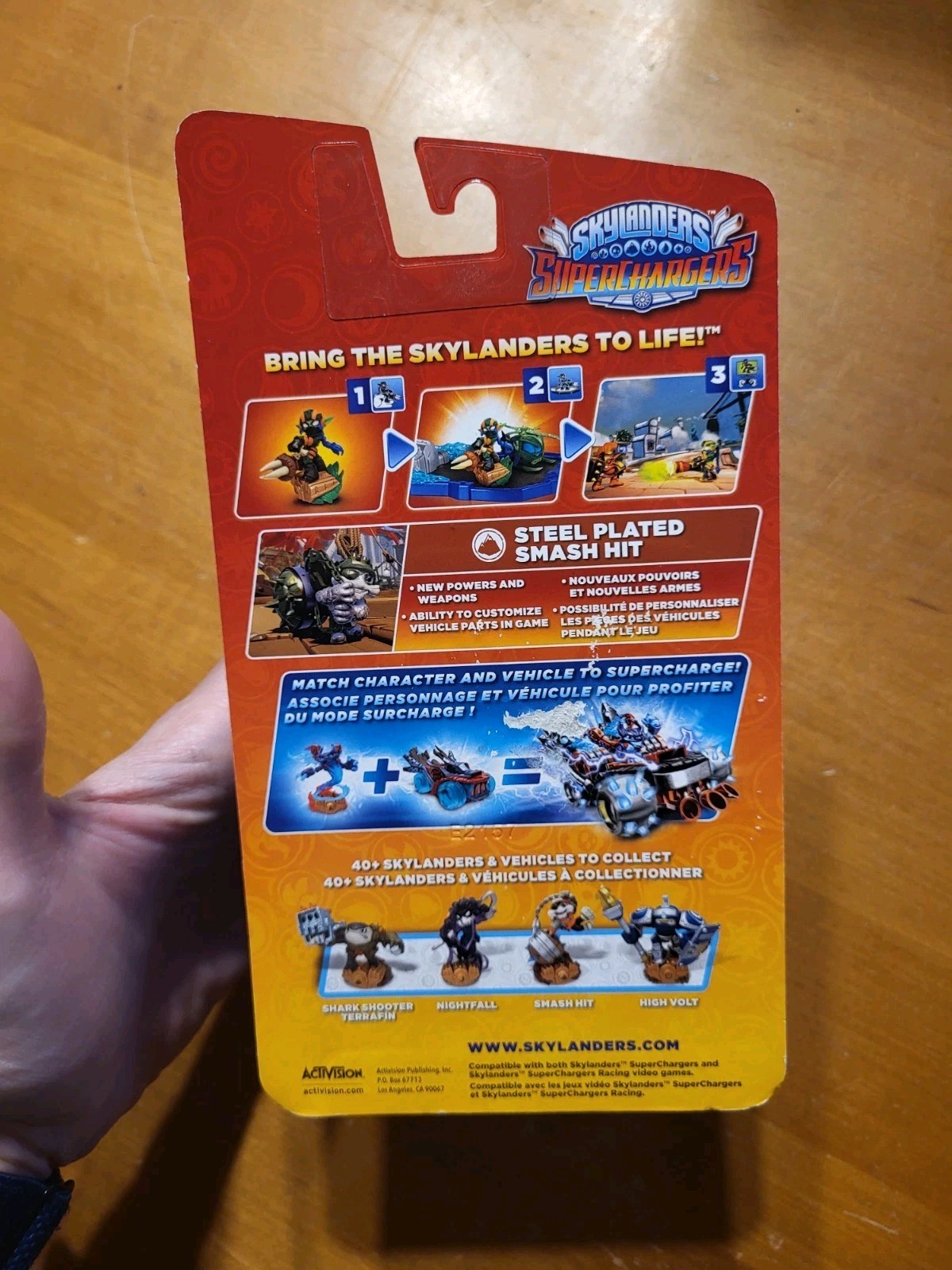 Skylanders Superchargers Steel Plated Smash Hit DAMAGED PACKAGING READ