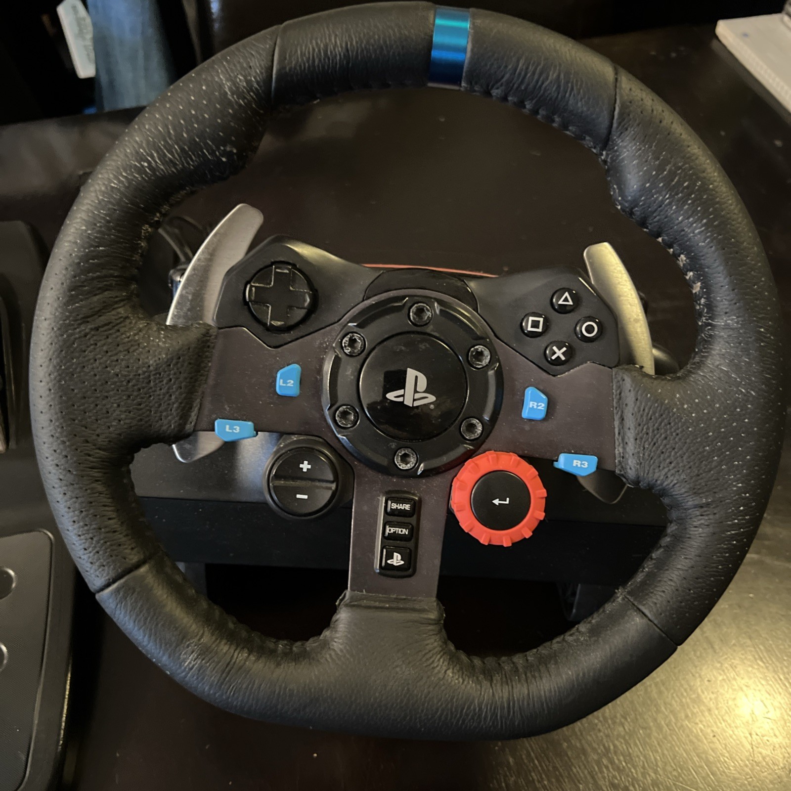 Logitech G29 Driving Force Racing Wheel And Pedal Set W/ Custom Decals