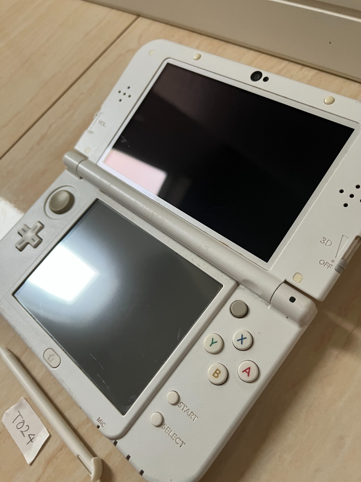 TOP IPS Nintendo new 3DS LL XL Pearl White Console Japanese Excellent T024