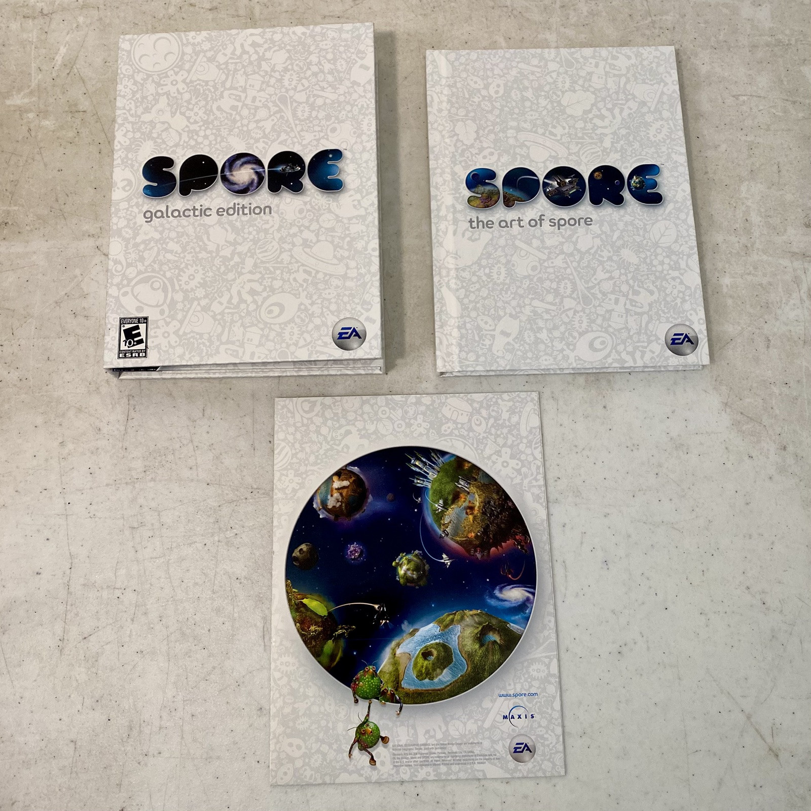 Spore: Galactic Edition (Windows/Mac, 2008) With Original Posters and Hardback