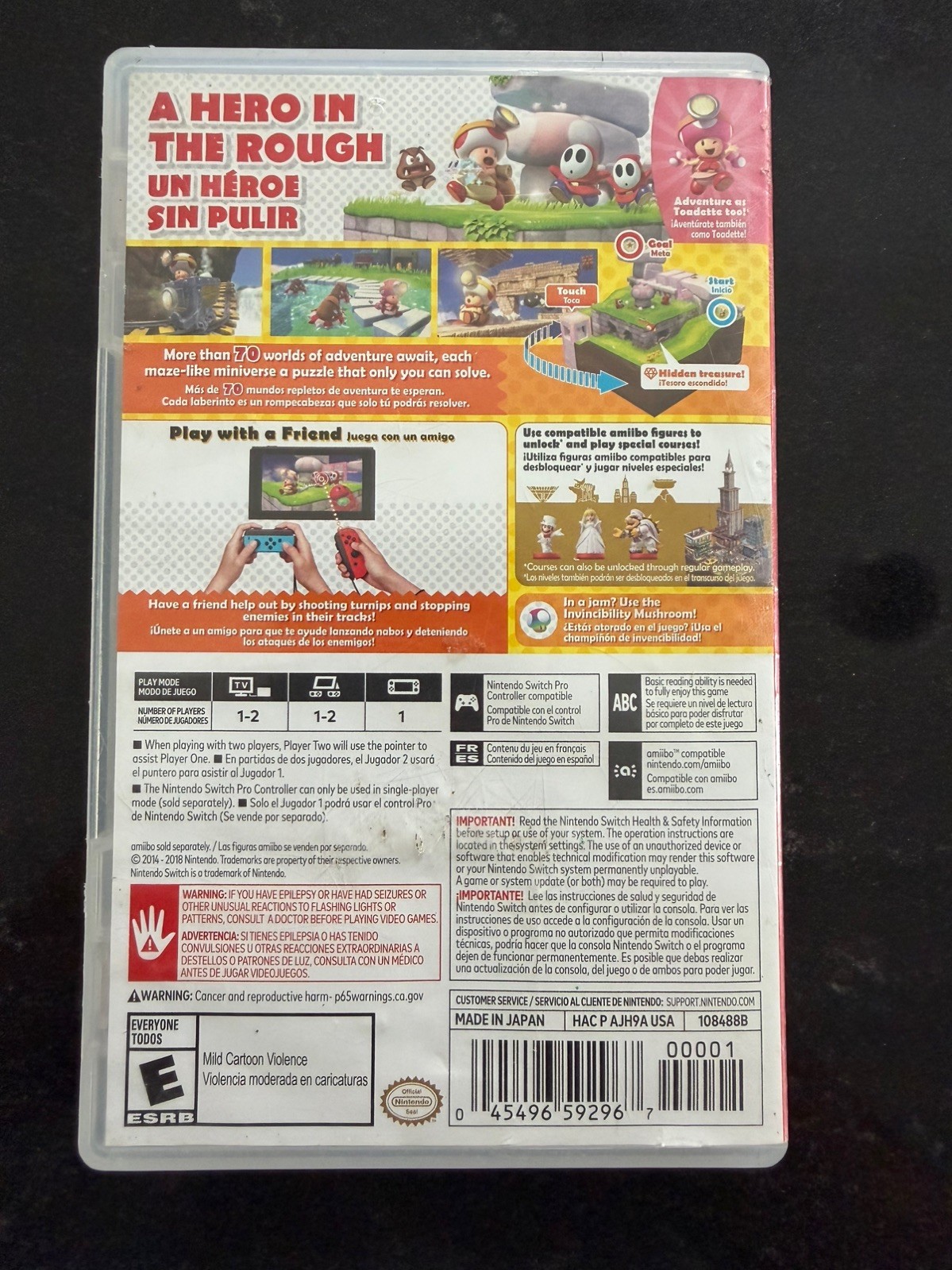Switch – Captain Toad Treasure Tracker Nintendo Switch w/ Case