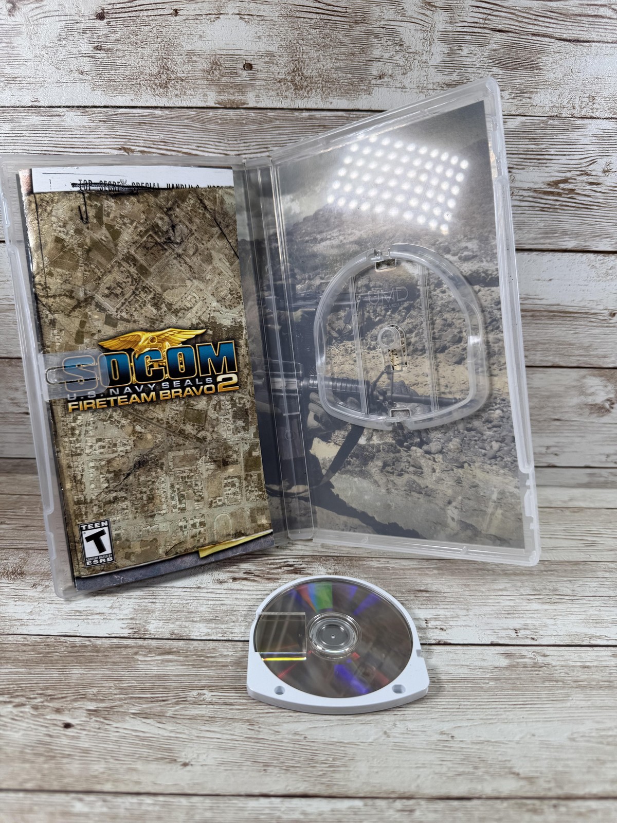 SOCOM Fireteam Bravo 2 PSP Complete Greatest Hits Navy SEALs Tested CIB