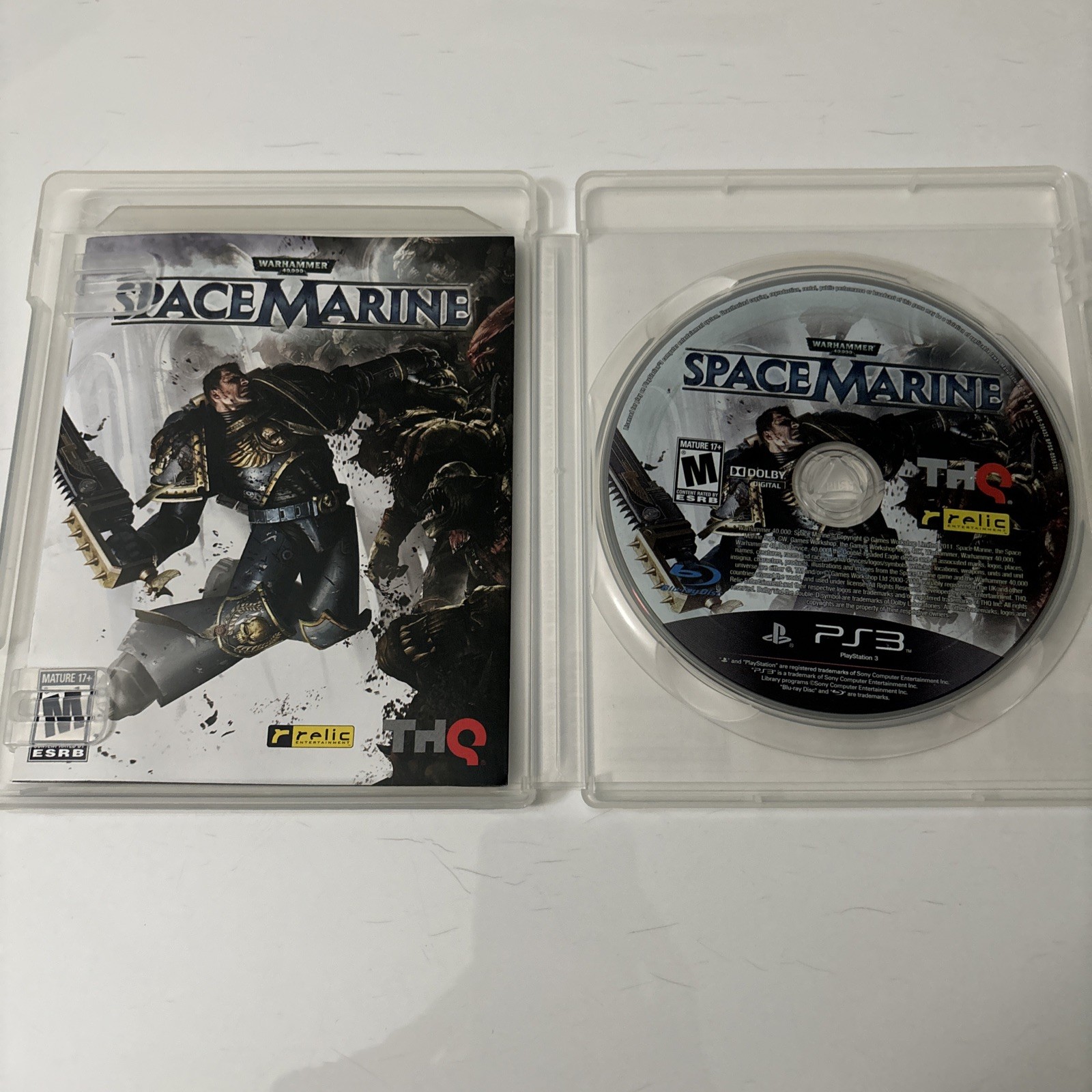 Warhammer 40,000: Space Marine (PlayStation 3 PS3, 2011) Complete CIB