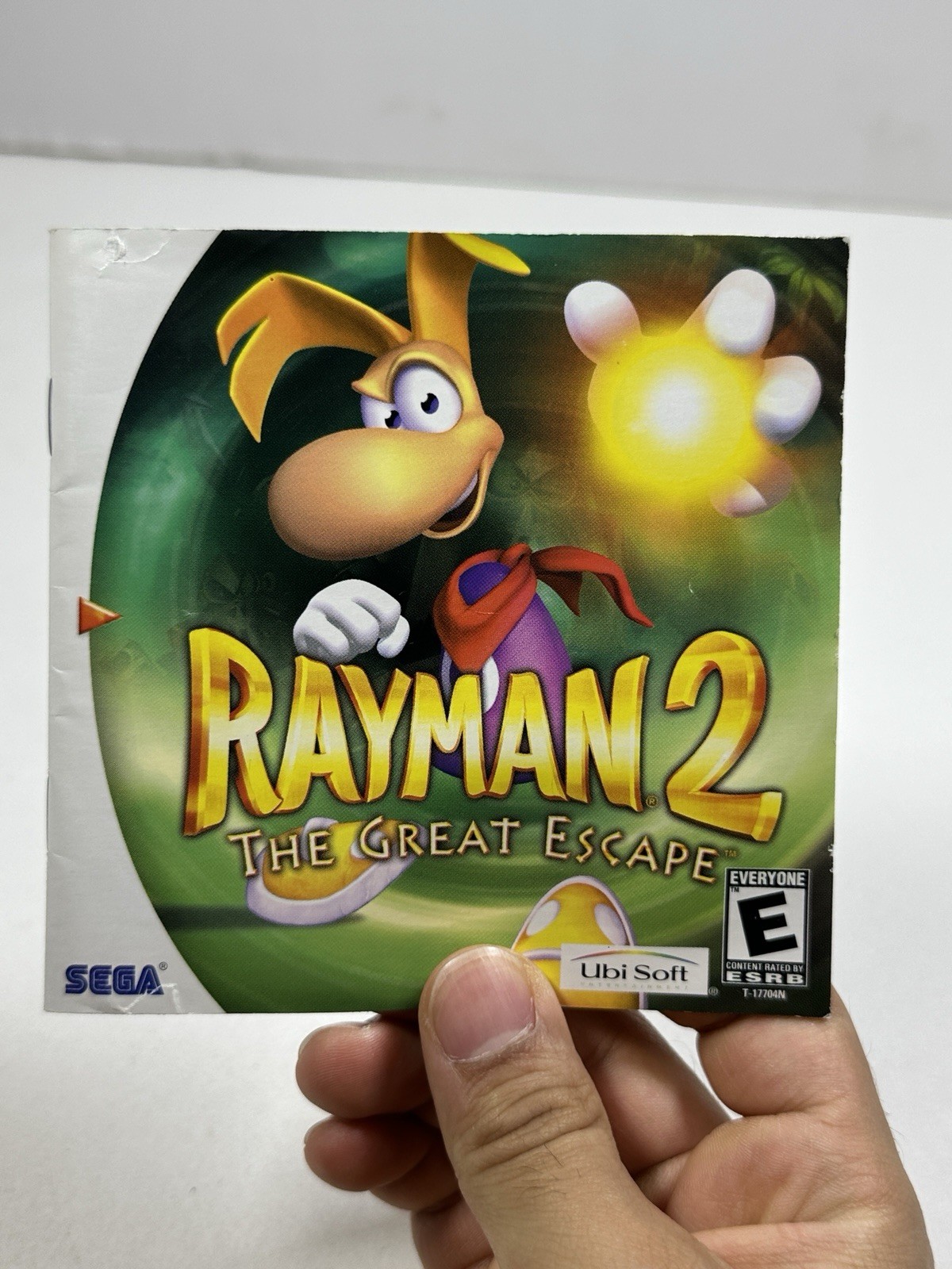 RAYMAN 2 The Great Escape SEGA DREAMCAST Ubisoft GAME DISC & Manual Only