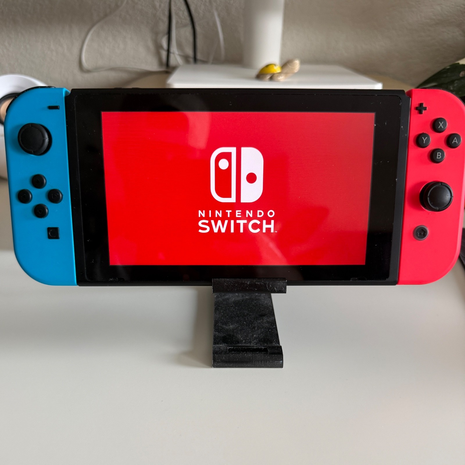 Nintendo Switch Console Blue Red Joy-Cons Bundle Dock Charger 128GB Tested