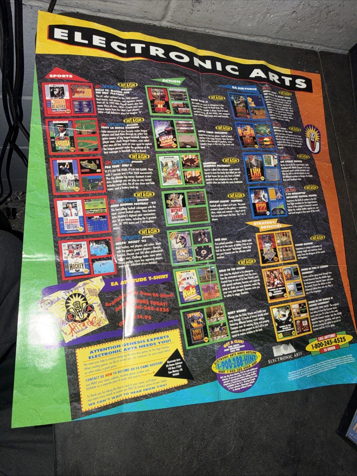 Bulls vs. Blazers and the NBA Playoffs (Sega Genesis, 1993) Includes 1 In 50,000