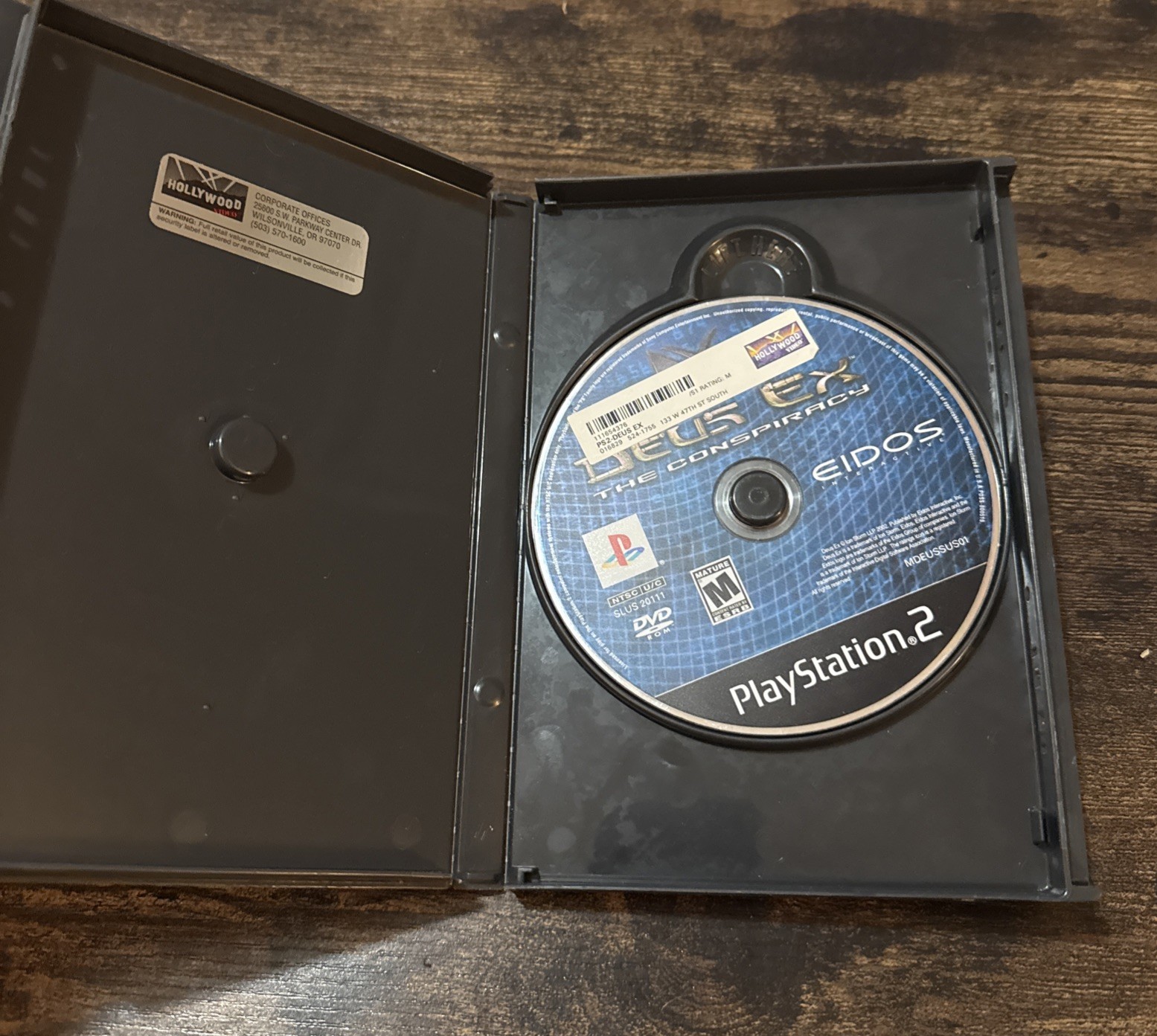 Deus Ex The Conspiracy Sony PlayStation 2 PS2 Action Role-Playing Read