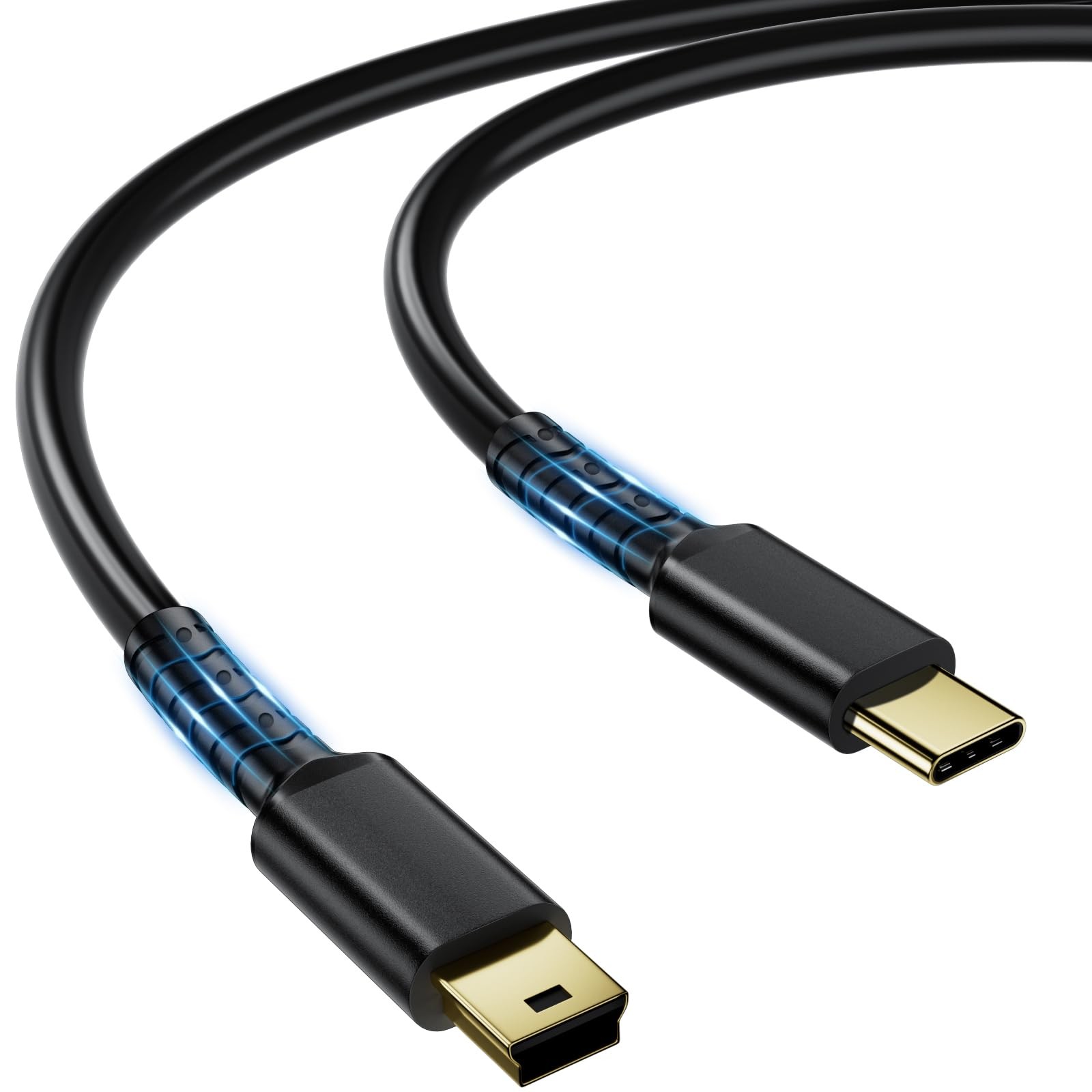 Multi Charging Cable 4 Pack Charger Cord Short 1ft Braided USB A to Type C