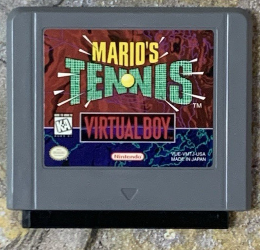 Mario’s Tennis Cartridge – Nintendo Virtual Boy **AUTHENTIC**