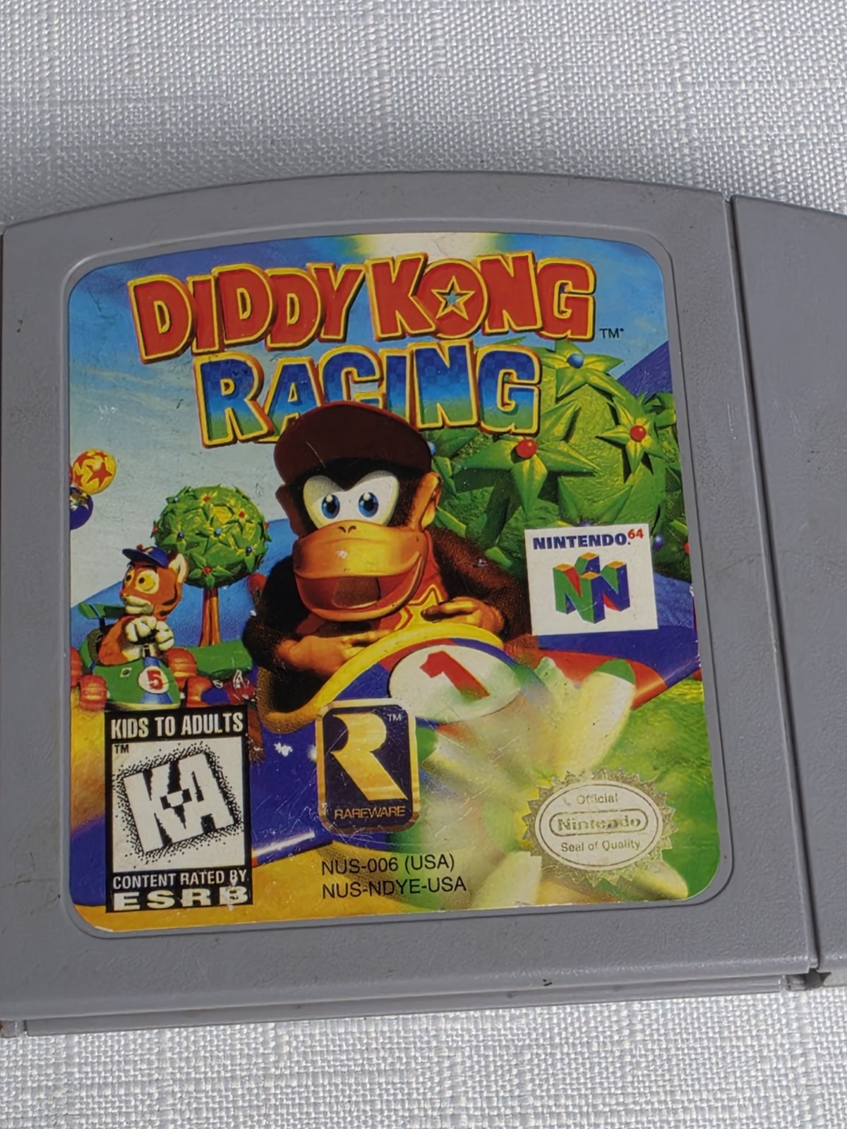Diddy Kong Racing (Nintendo 64, N64 1997) Authentic Cartridge Tested Working