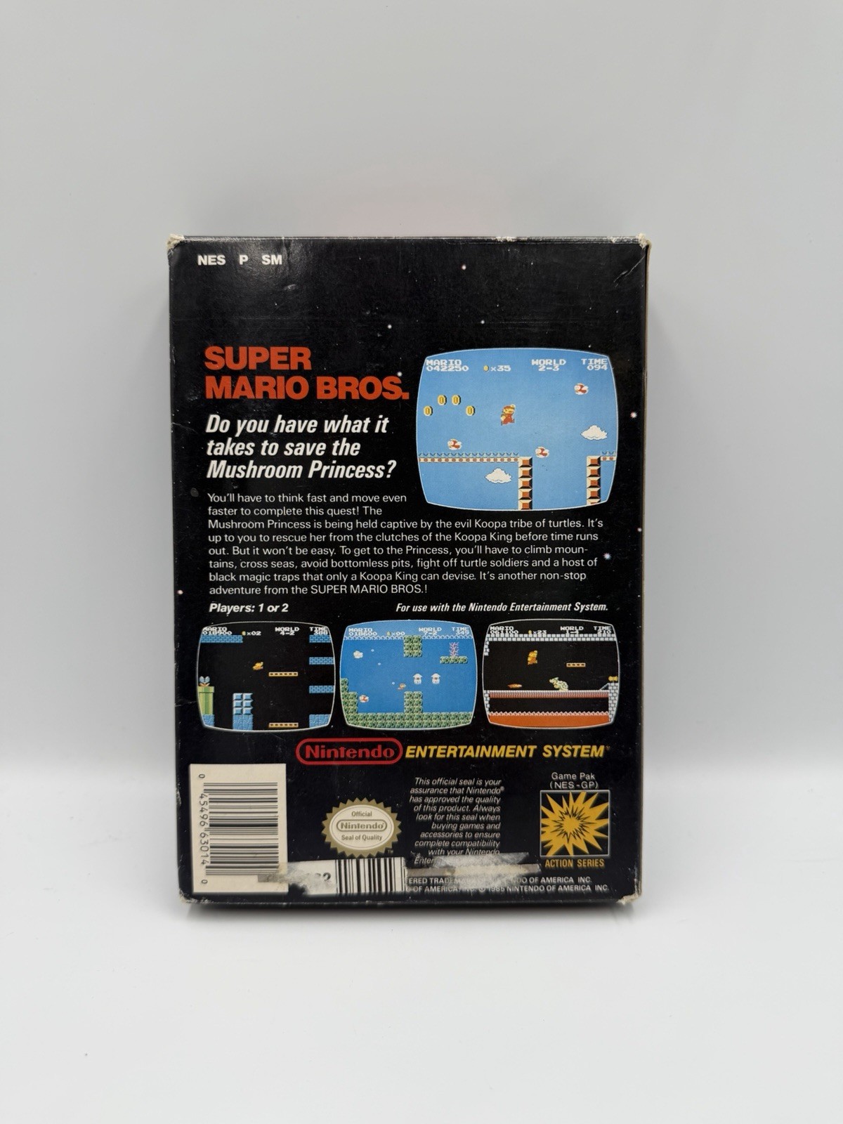 Super Mario Bros. (Nintendo NES, 1985) w/ Box Tested