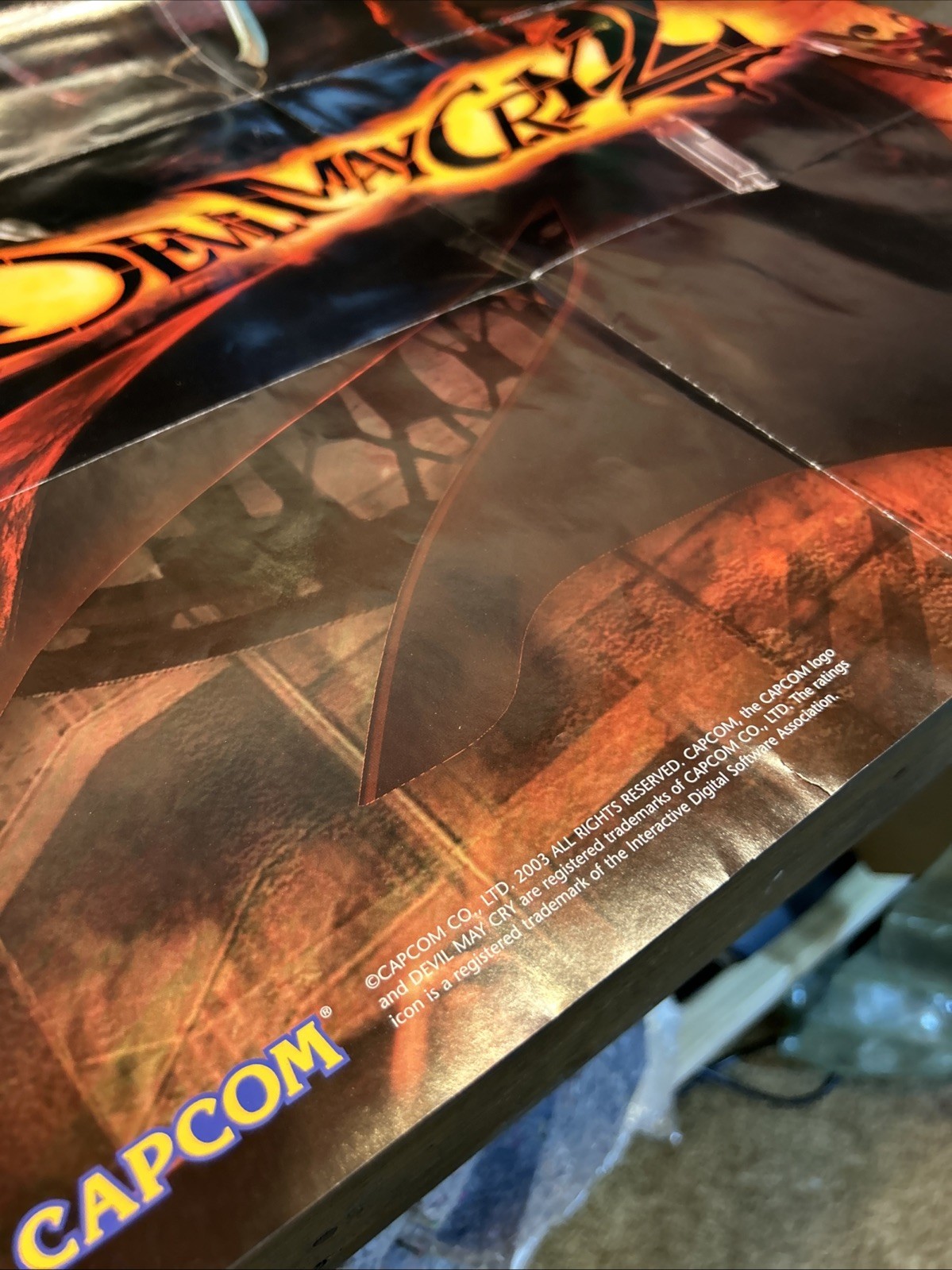 Capcom Devil May Cry 2 Dante Poster Devil May Cry Series BradyGames Collectible