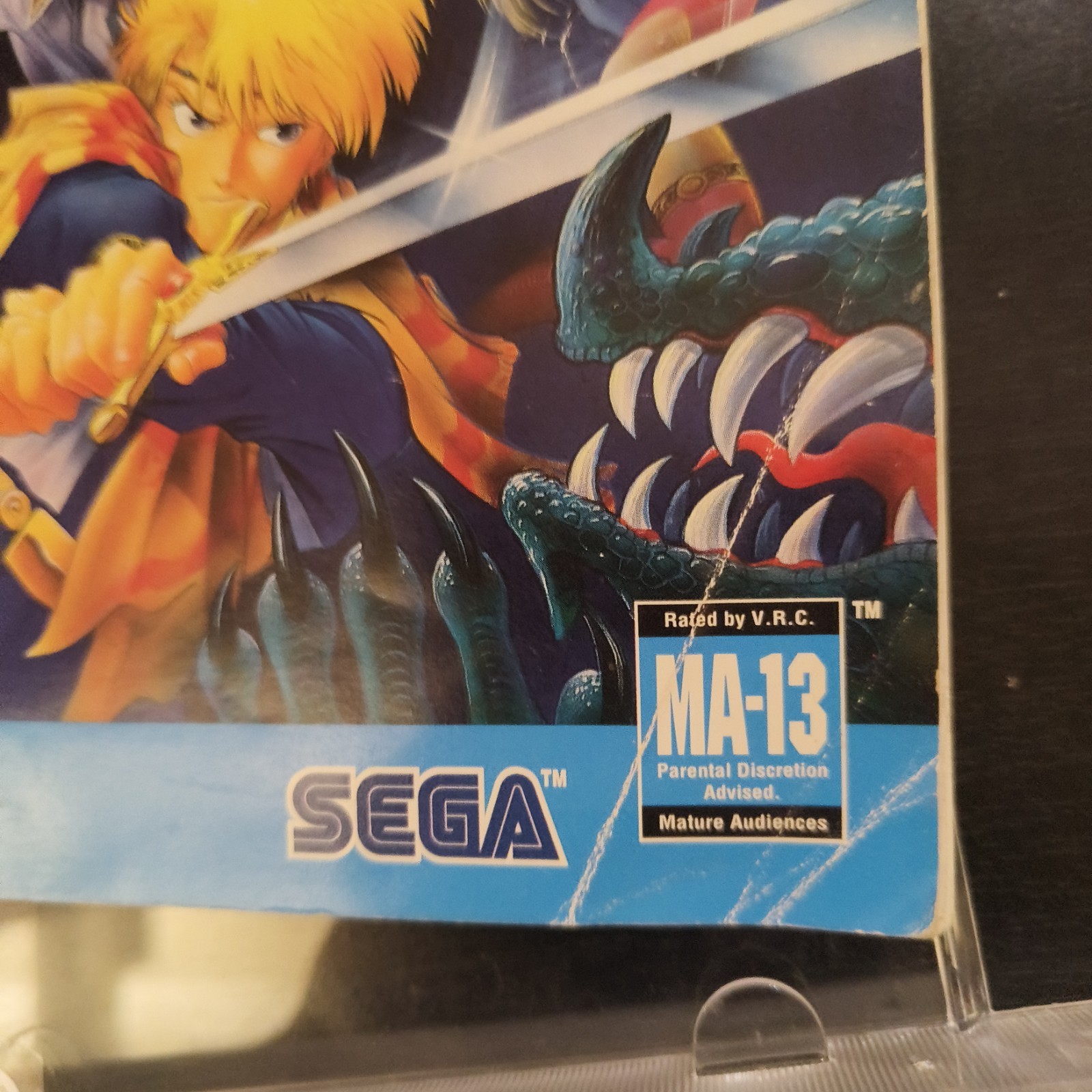 Dark Wizard (Sega CD, 1994) Complete with Registration Card