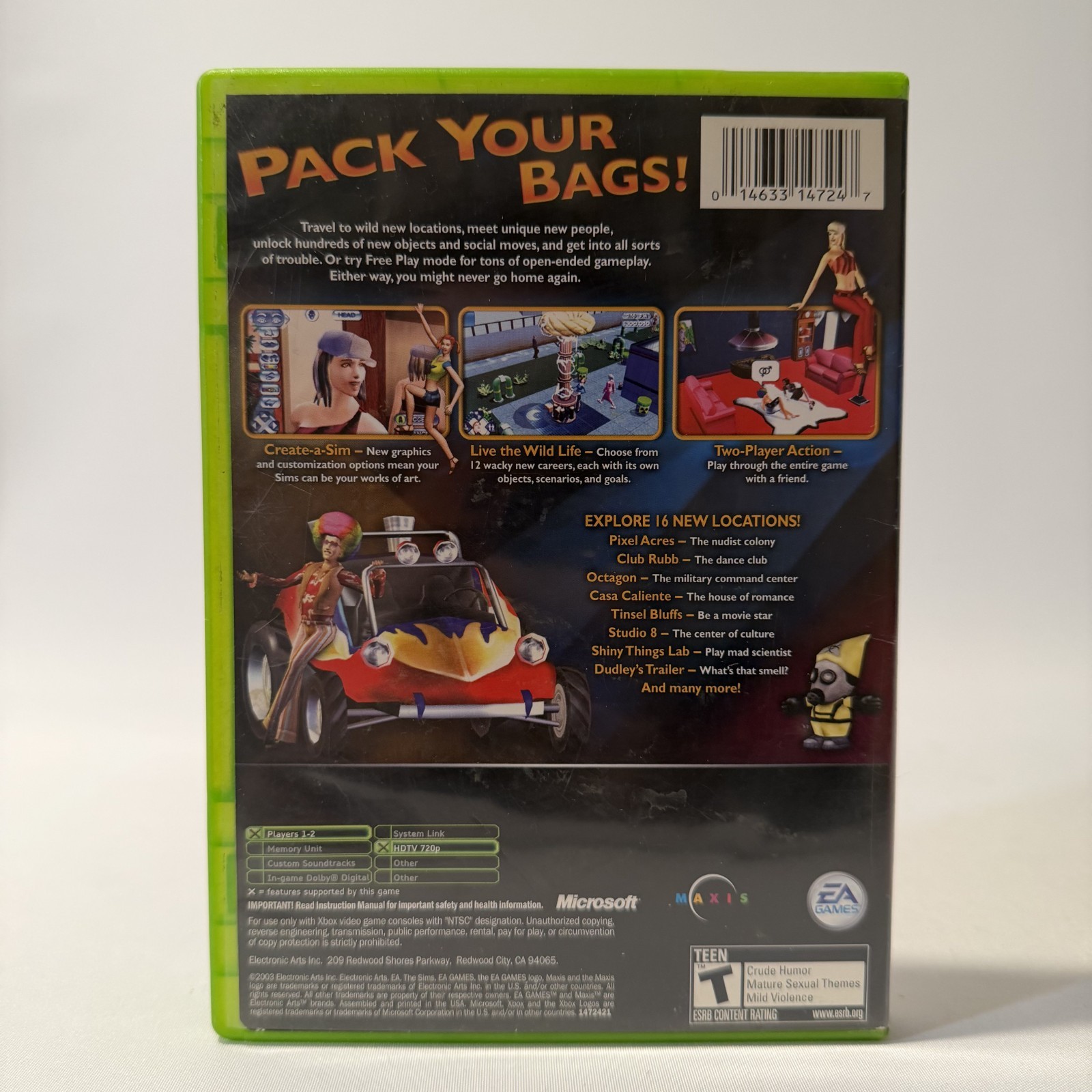 The Sims Bustin Out Xbox EA Life Simulation Sandbox Video Game