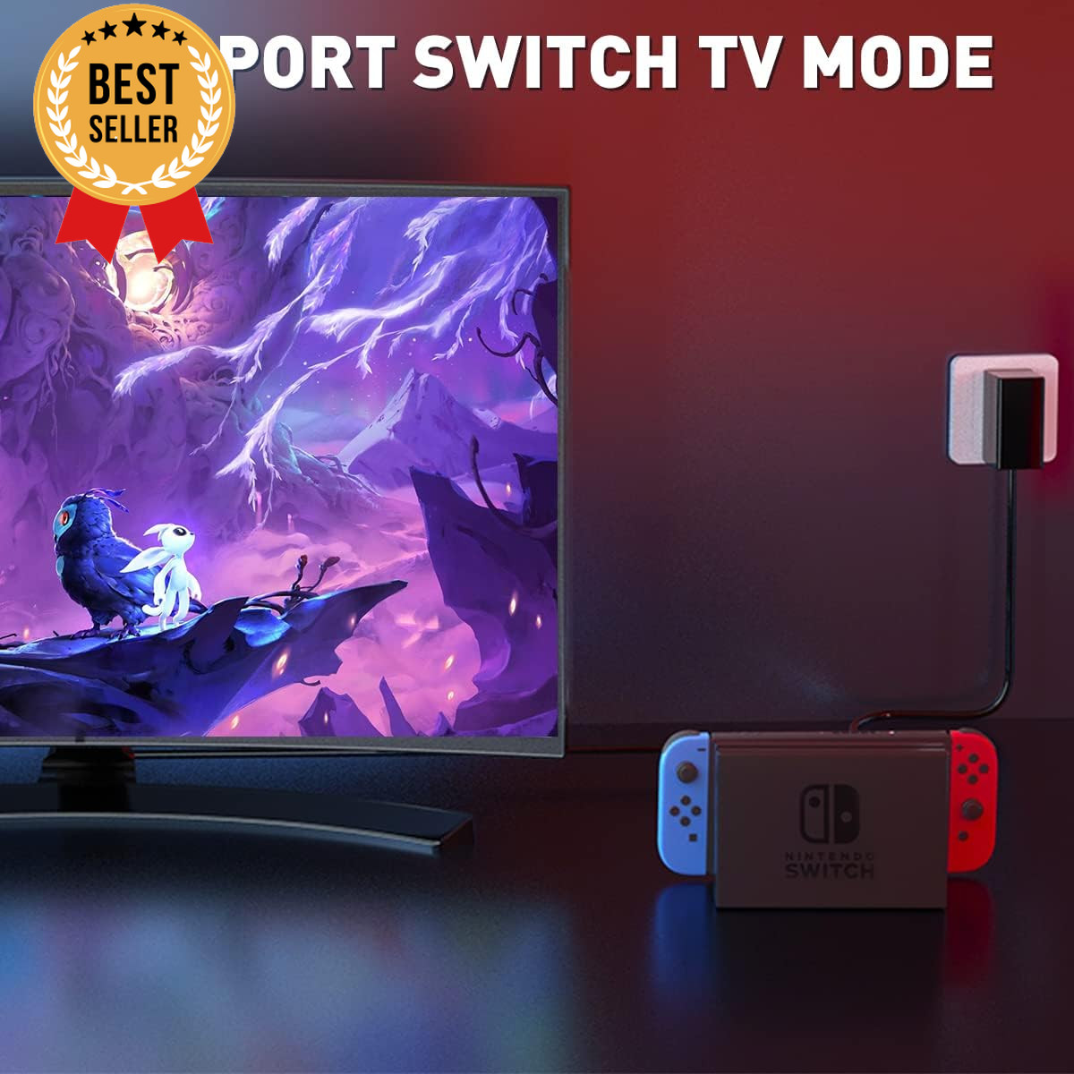 Nintendo Switch Charger USB-C AC Adapter 5FT Cable for Switch OLED Lite