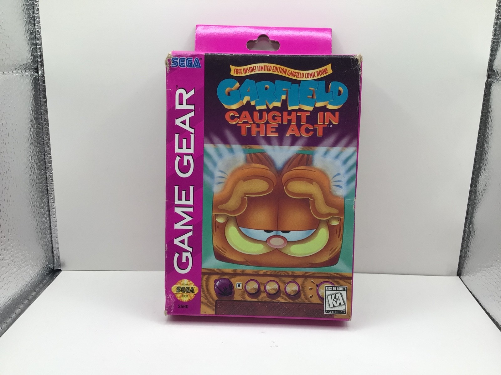 Garfield Caught in the Act Sega Game Gear Complete W/ HTF Comic Manual CIB Wear