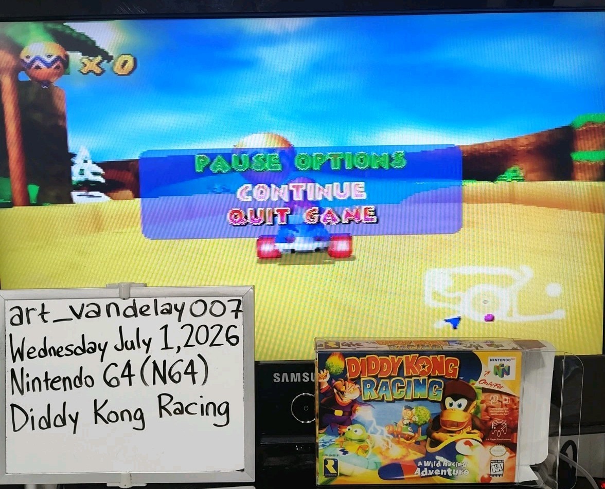 Diddy Kong Racing – (N64, 1997) *VGC w/ Manual + Case Protector* Tested! READ!!!