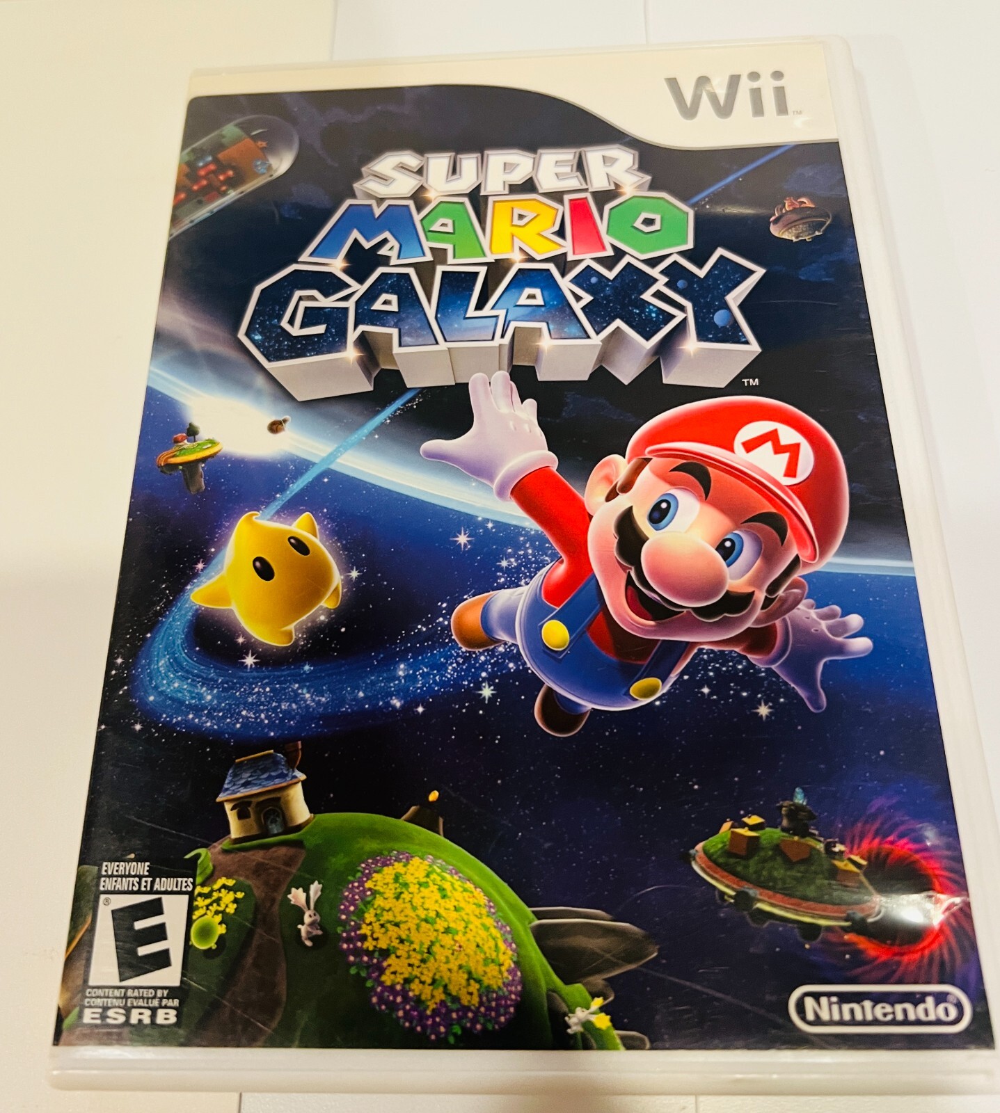 NINTENDO Wii SUPER MARIO GALAXY WITH MANUAL CIB 2010 TESTED WORKING