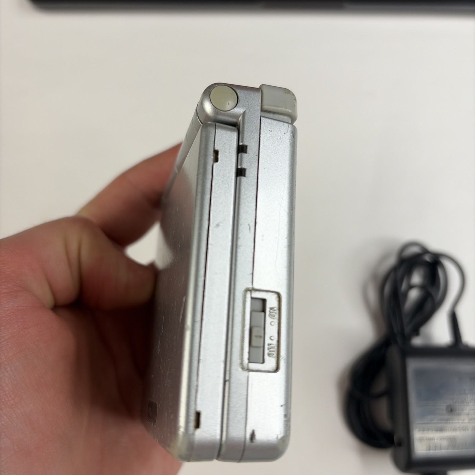 Gameboy Advanced sp GBA Platinum Silver Ags-001 Tested US Model