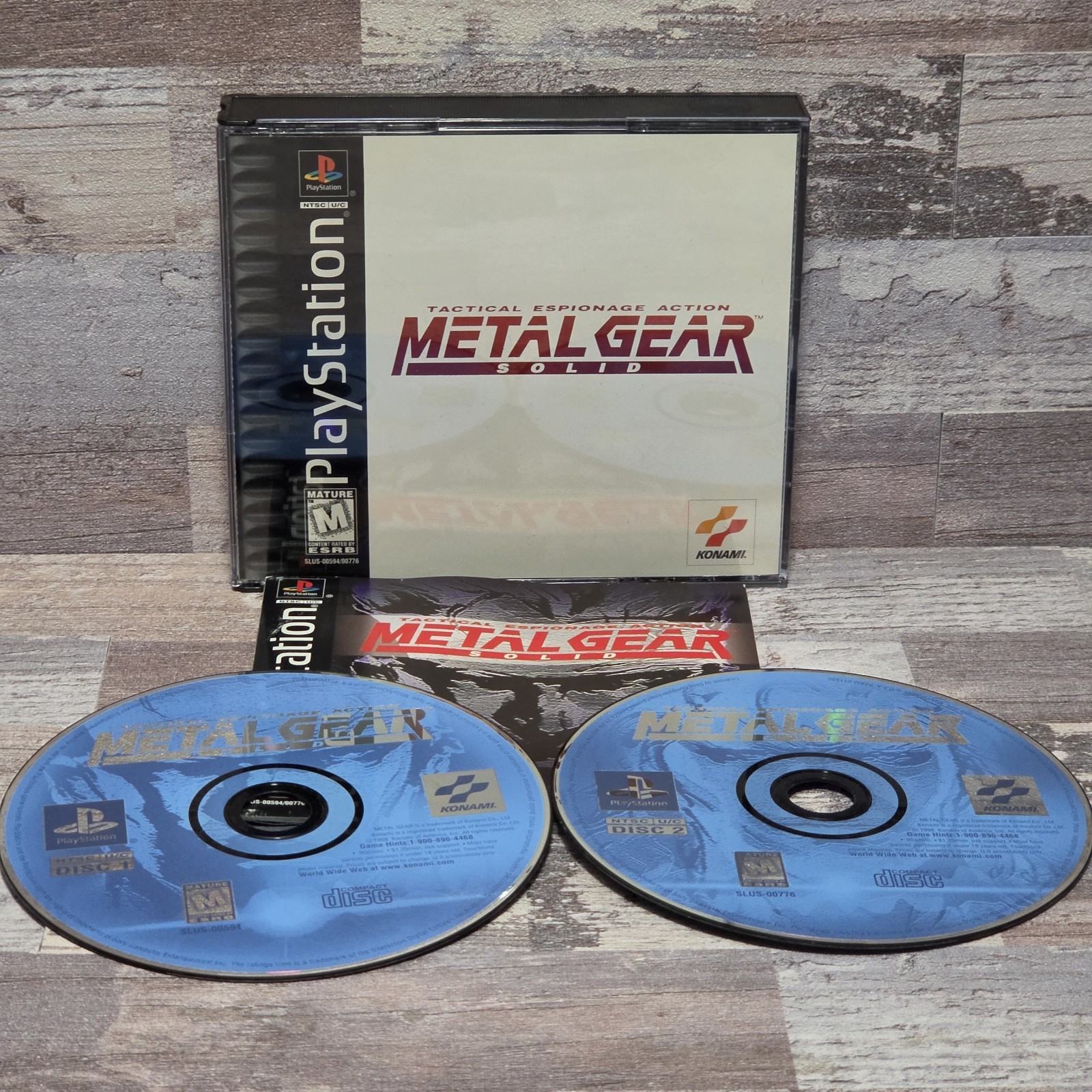 Sony PlayStation PS1 Metal Gear Solid Black Label CIB Tested Complete CIB