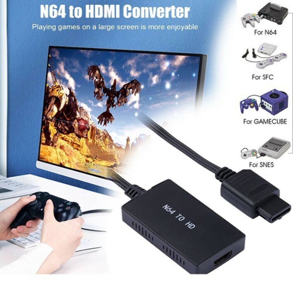 N64 To HDMI Converter Adapter HD Link Cable For Nintendo Gamecube Super NES SNES