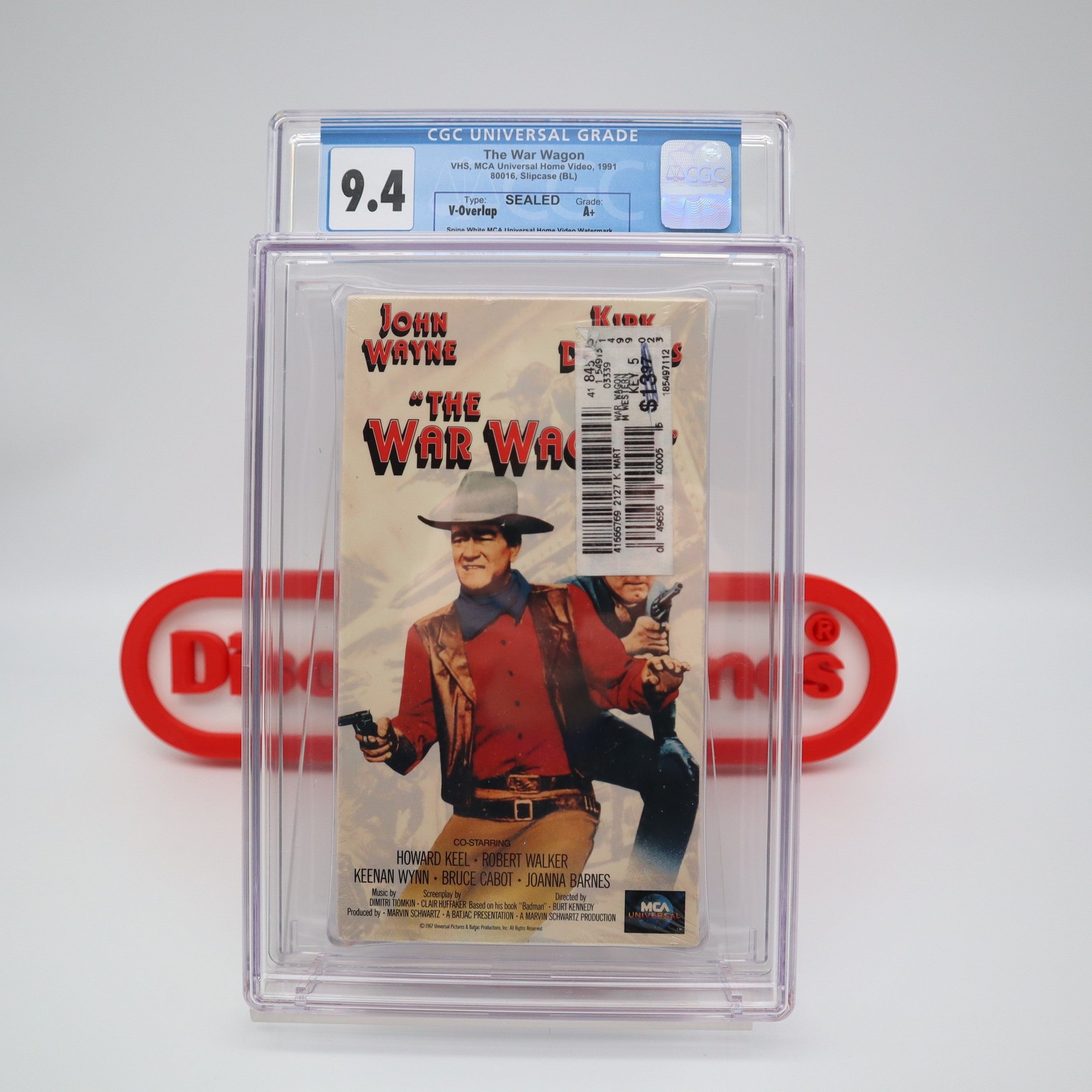 THE WAR WAGON – JOHN WAYNE – CGC GRADED 9.4 A+! NEW & Factory Sealed! (VHS)