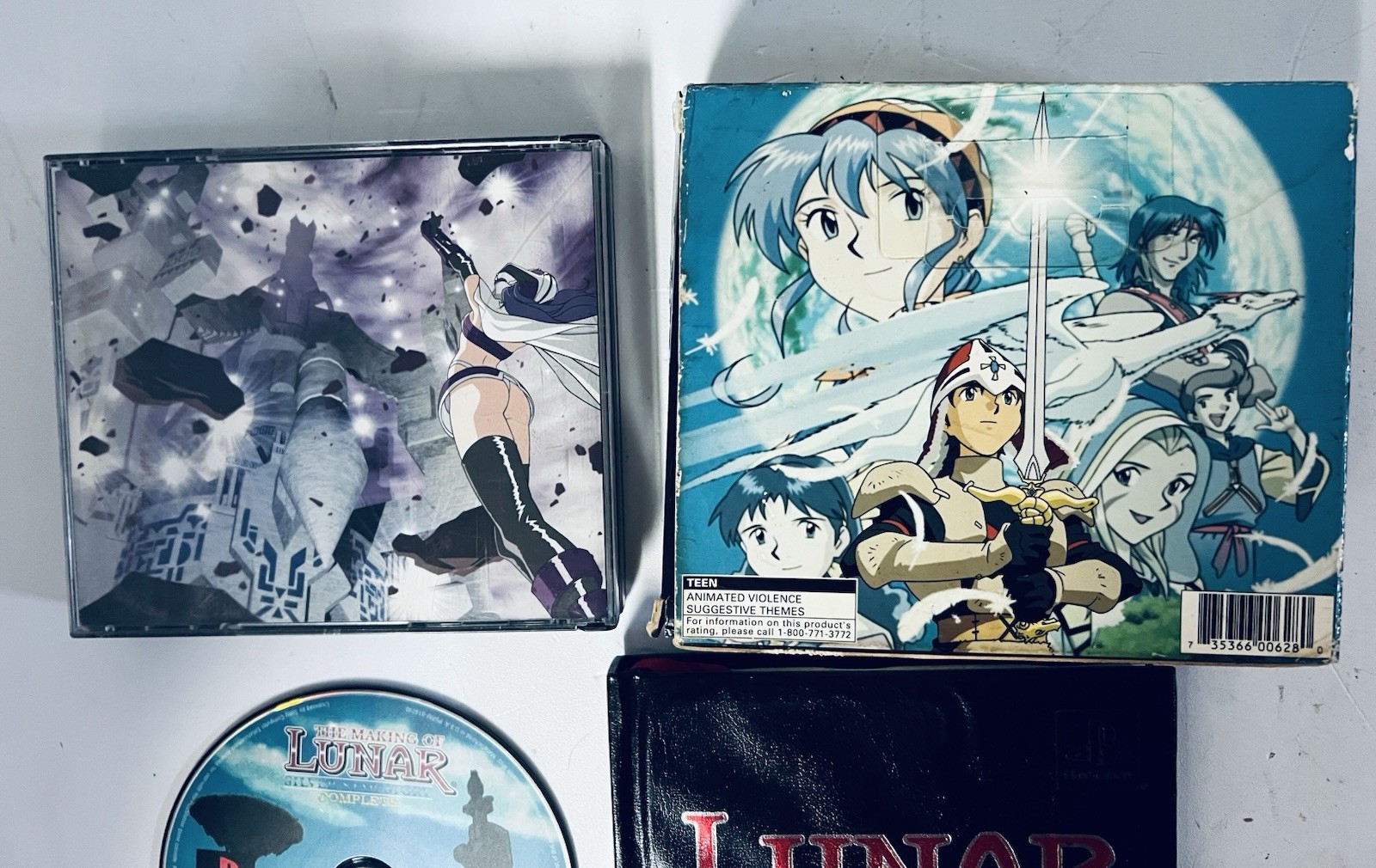 Lunar Silver Star Story Ps1 in Box w/ Music Sound Track, Disc 2 Playstation