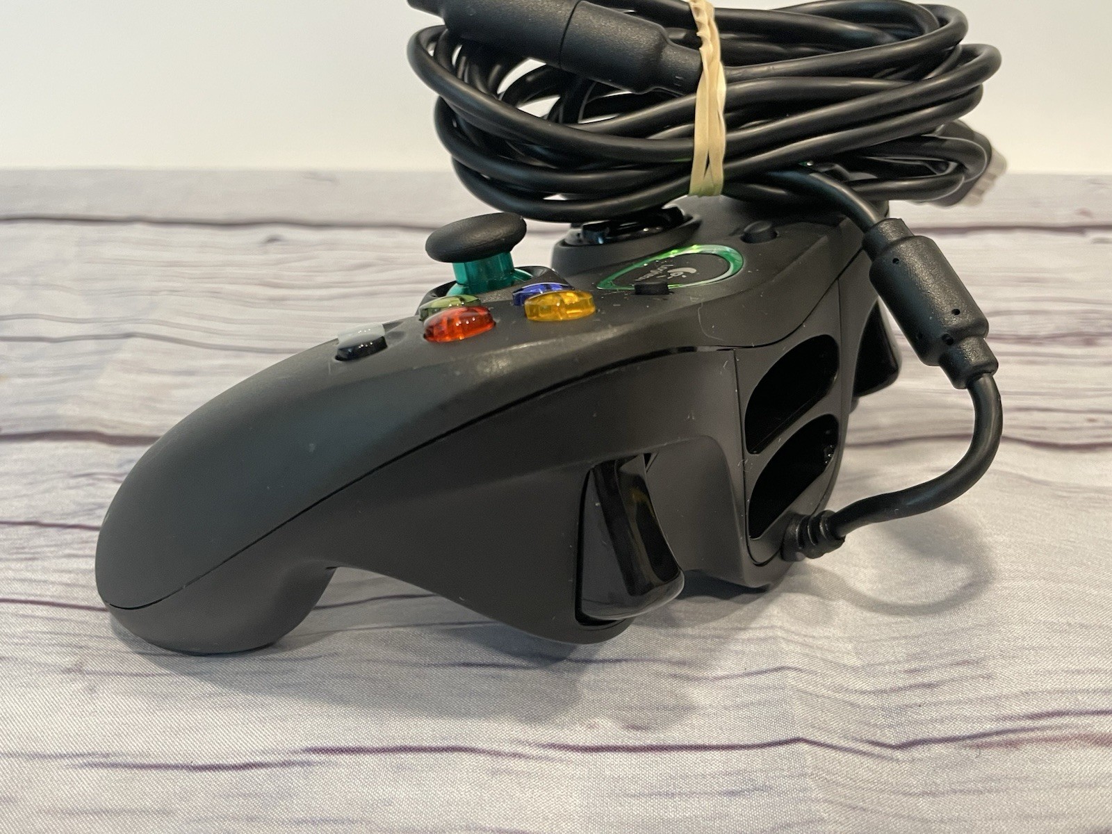 Official Microsoft XBOX Original Logitech Precision Controller Wired W/cable Blk