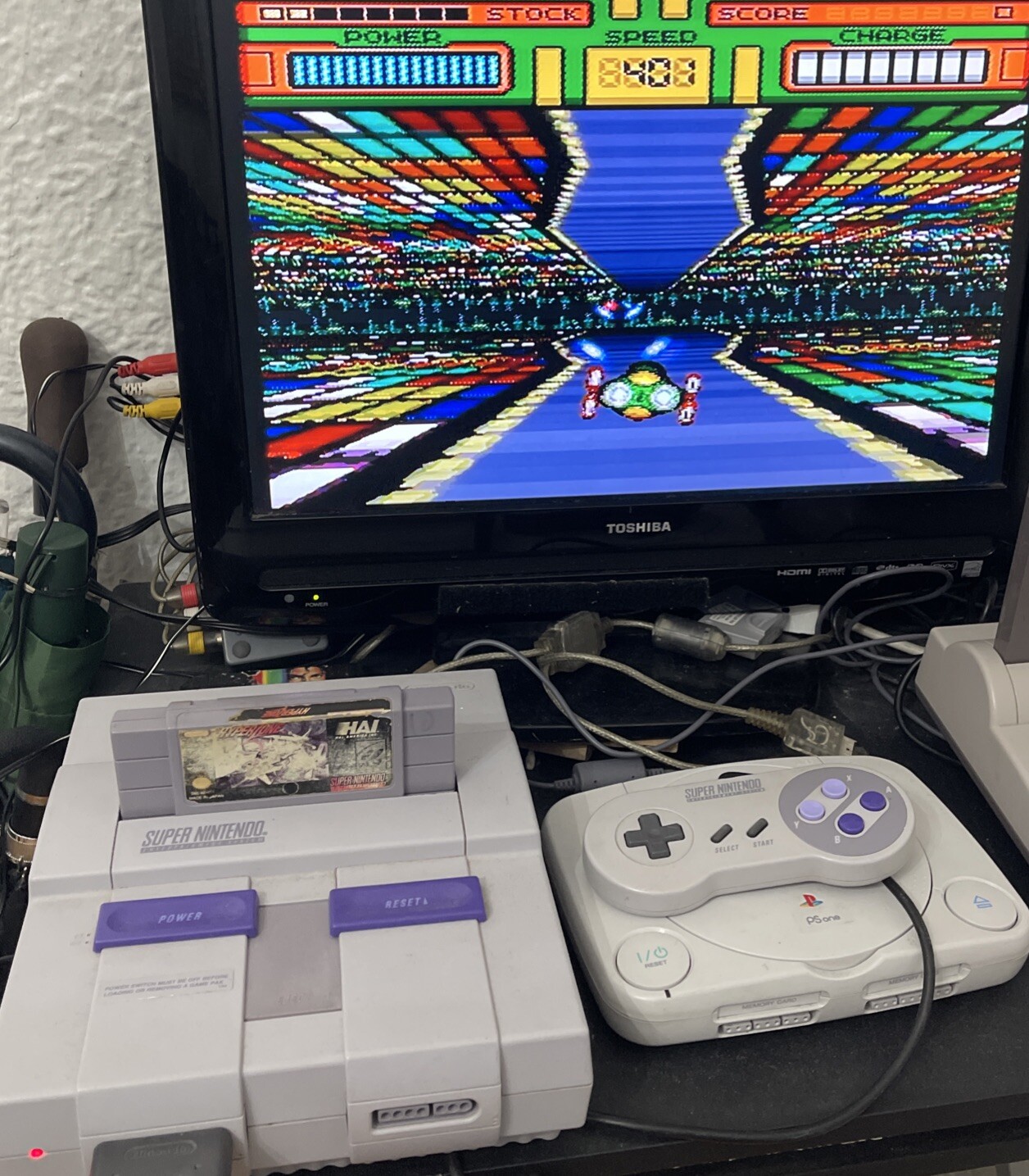 HyperZone Super Nintendo (SNES 1991) Authentic Game Cartridge. Tested