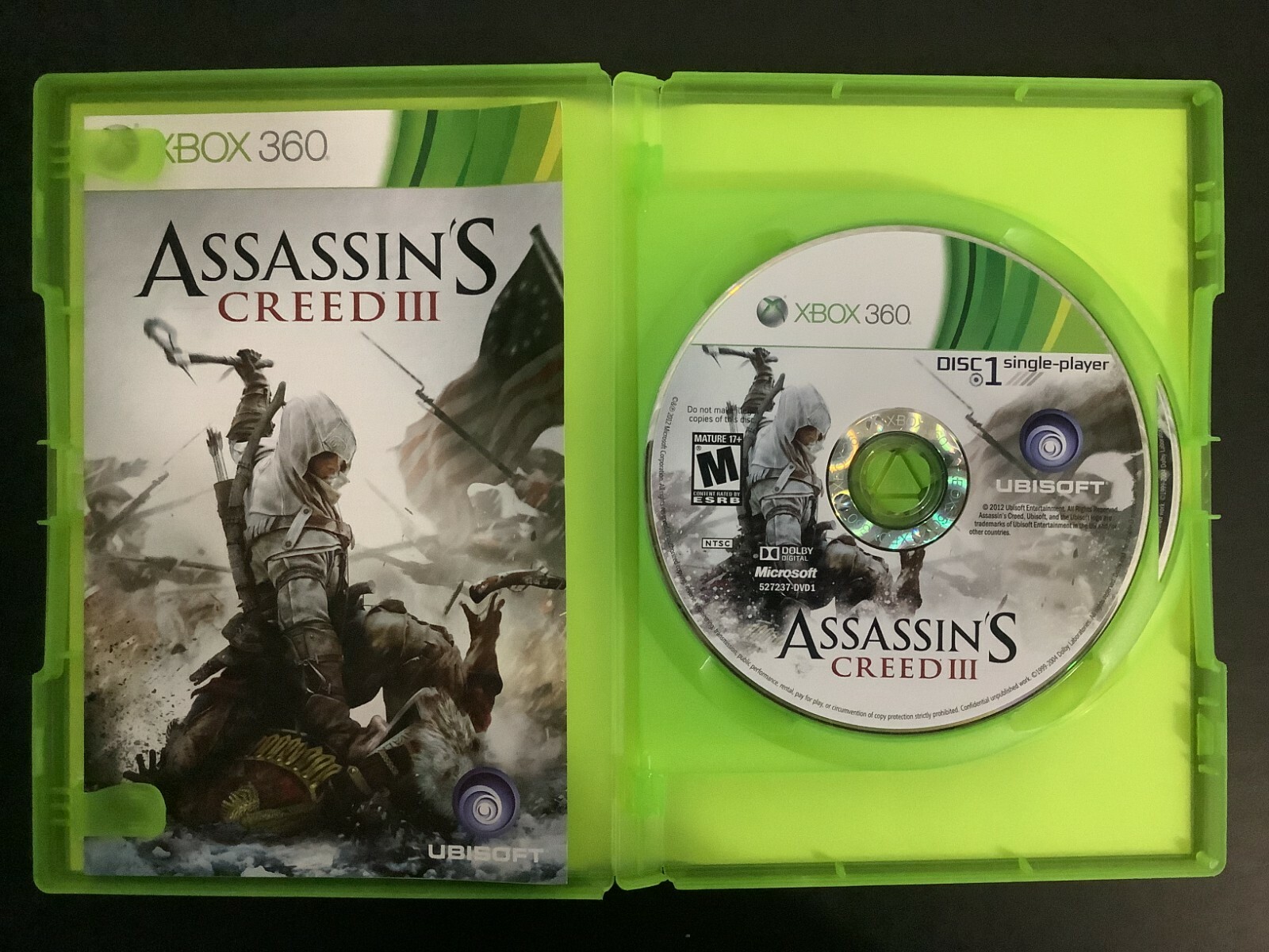Assassin’s Creed III 3 Xbox 360 Complete w/ Manual – Good Shape