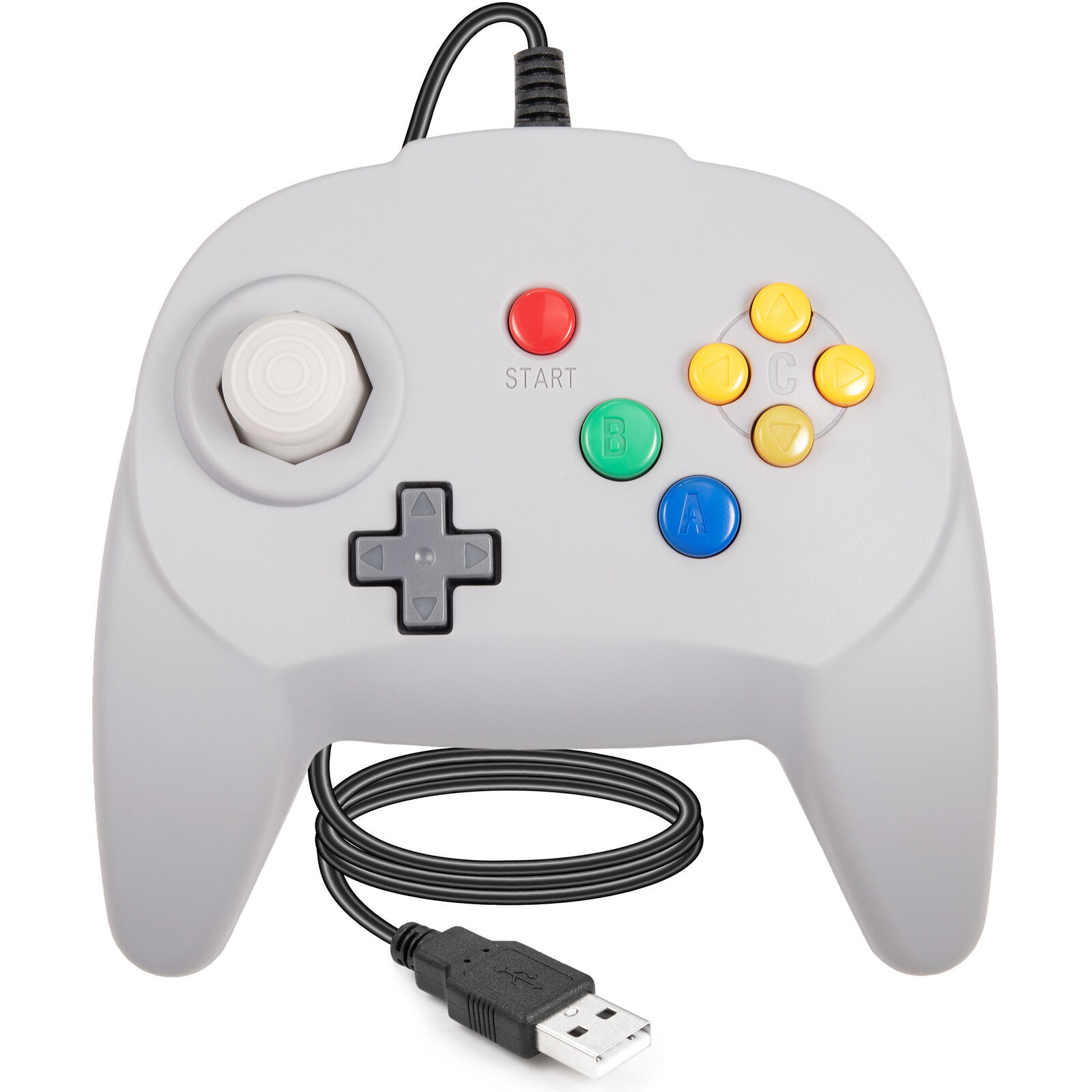 Wired USB Classic N64 Controller Gamepad For PC MAC Raspberry Pi 3 Joystick