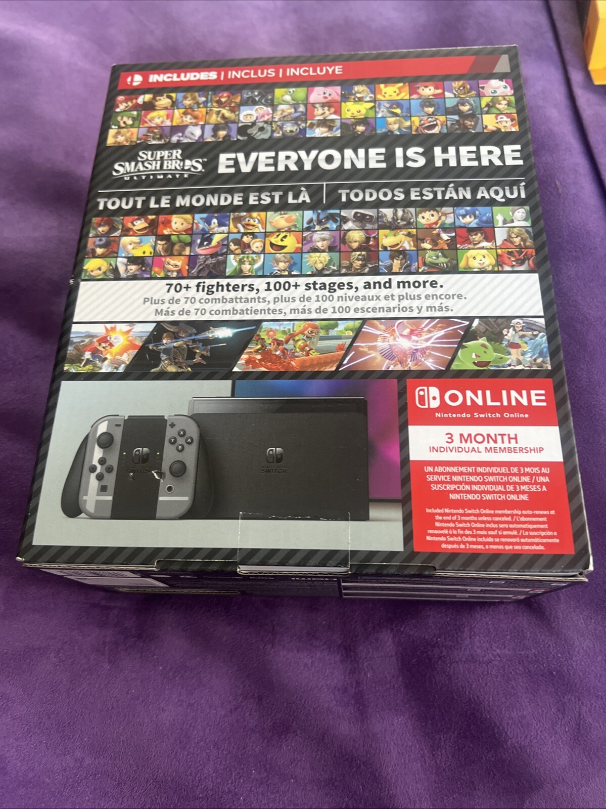 Nintendo Switch (OLED Model) Super Smash Bros. Ultimate Bundle Console Gray NEW