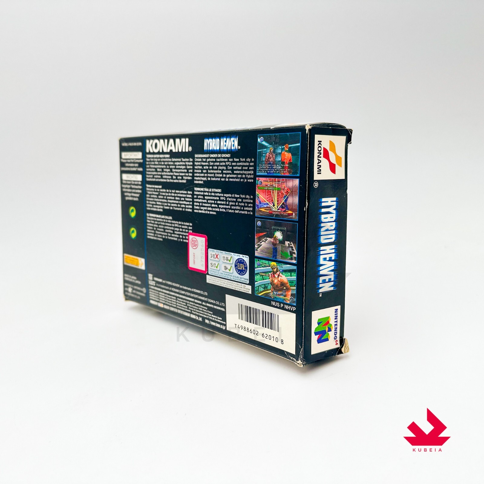 HYBRID HEAVEN – PAL BOXED ORIGINAL ENG EUR NINTENDO 64 N64 GIFT IDEA KONAMI