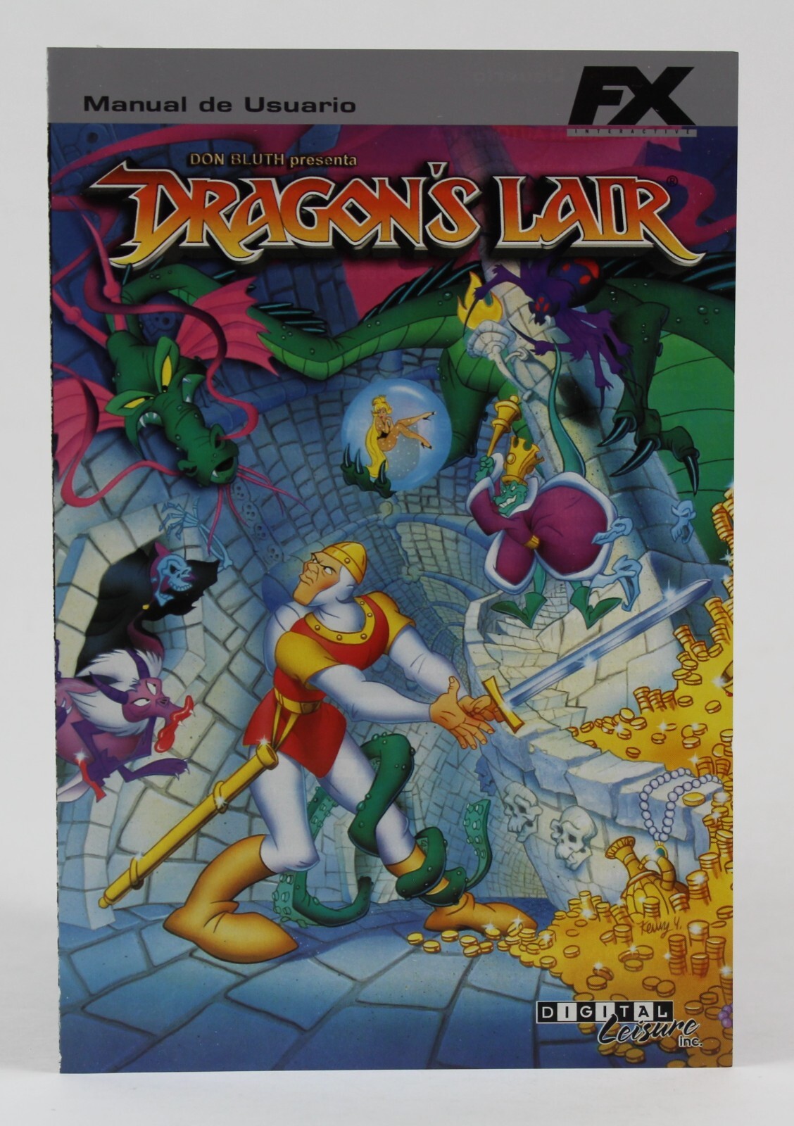 2001 DRAGON’S LAIR Video Game Spain Release Translated & Dubbed Don Bluth – READ