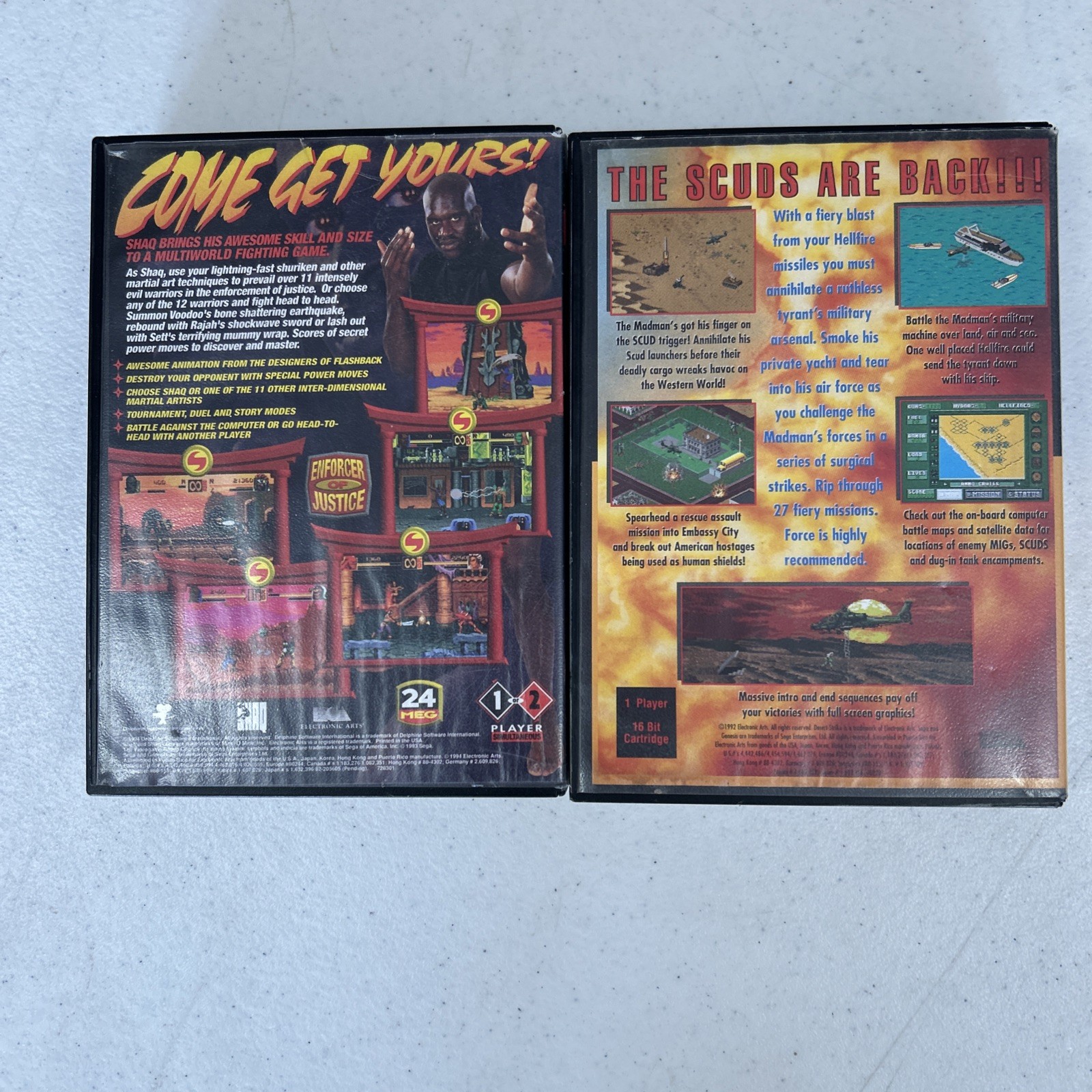 Lot Of 10 Sega Genesis Video Games PTO Shaq Fu Lion King