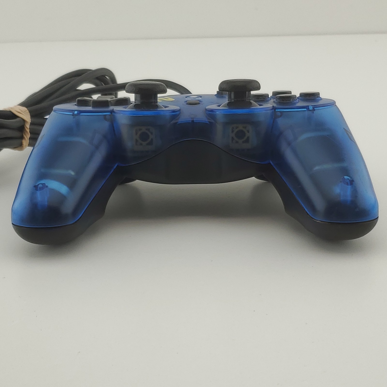 Mad Catz 8216 Dual Force 2 Wired Gaming Controller Translucent Blue For PS2