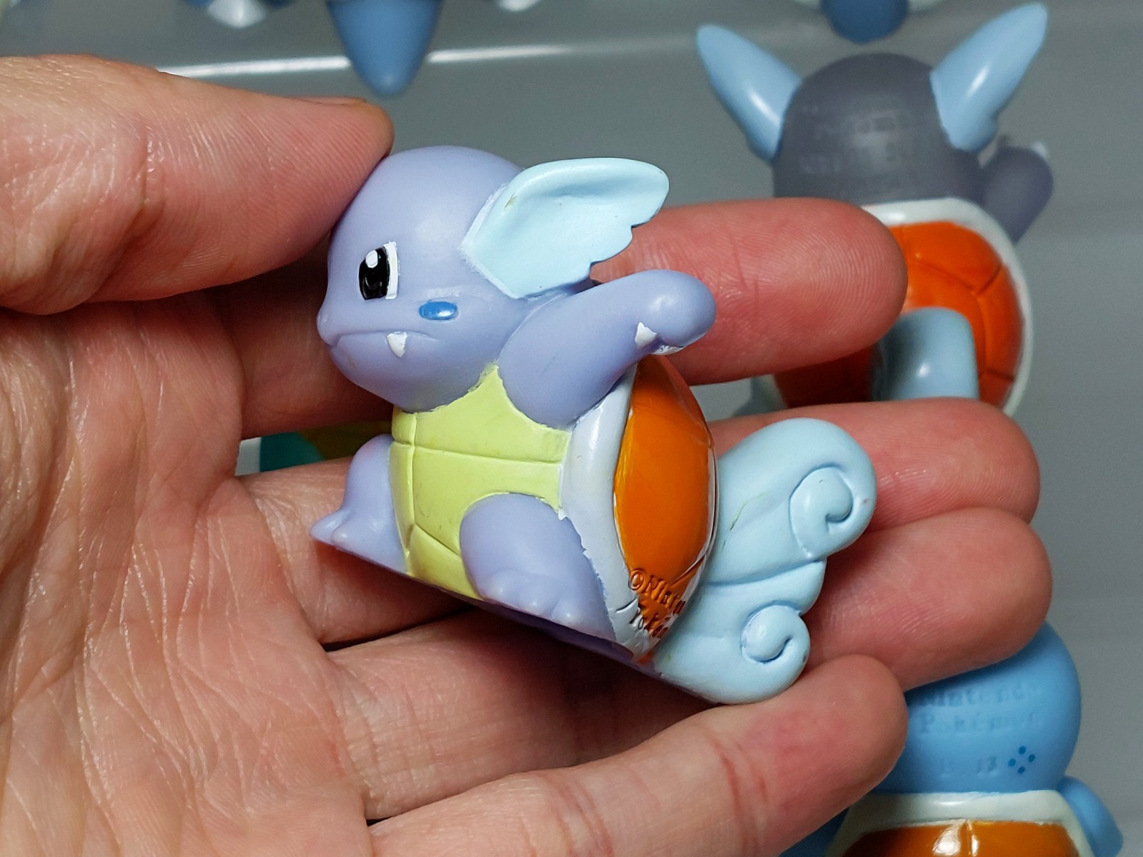 Blastoise Wartortle Squirtle Pokemon Kids DX Figure Set Bandai 1.3-2.6in
