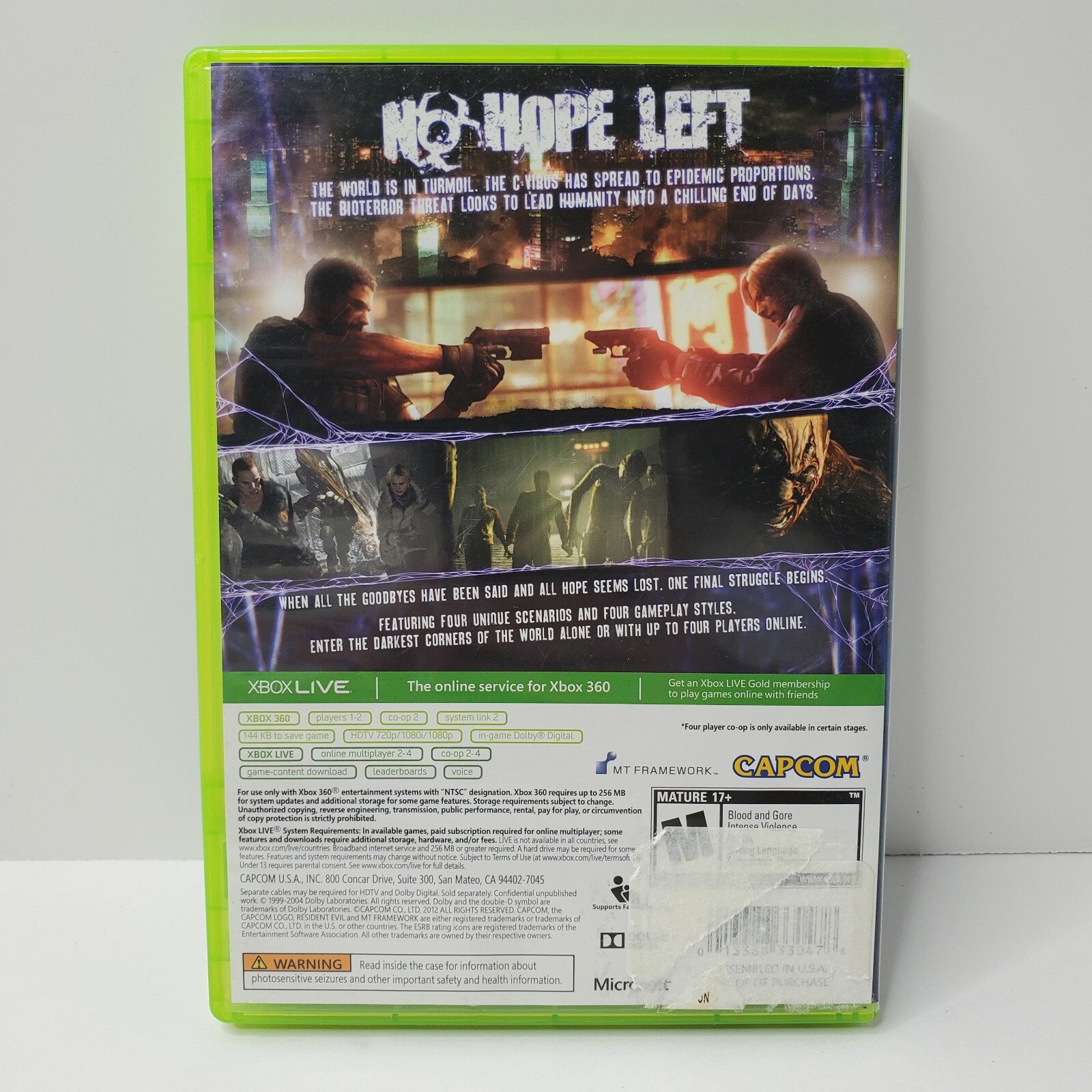 Resident Evil 6 (Microsoft Xbox 360, 2012, 2-Disc Set)