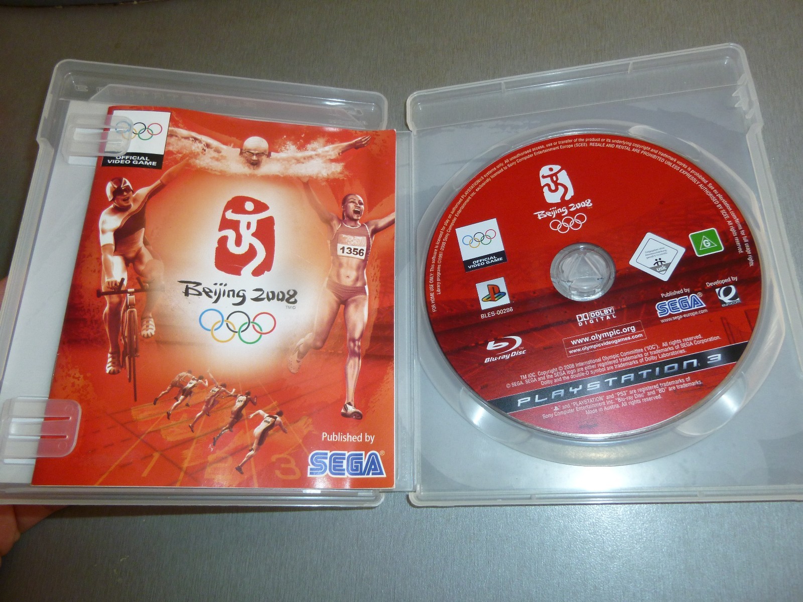 PS3 Beijing Olympics 2008 Made in Austria Original SEGA box + Manual in English