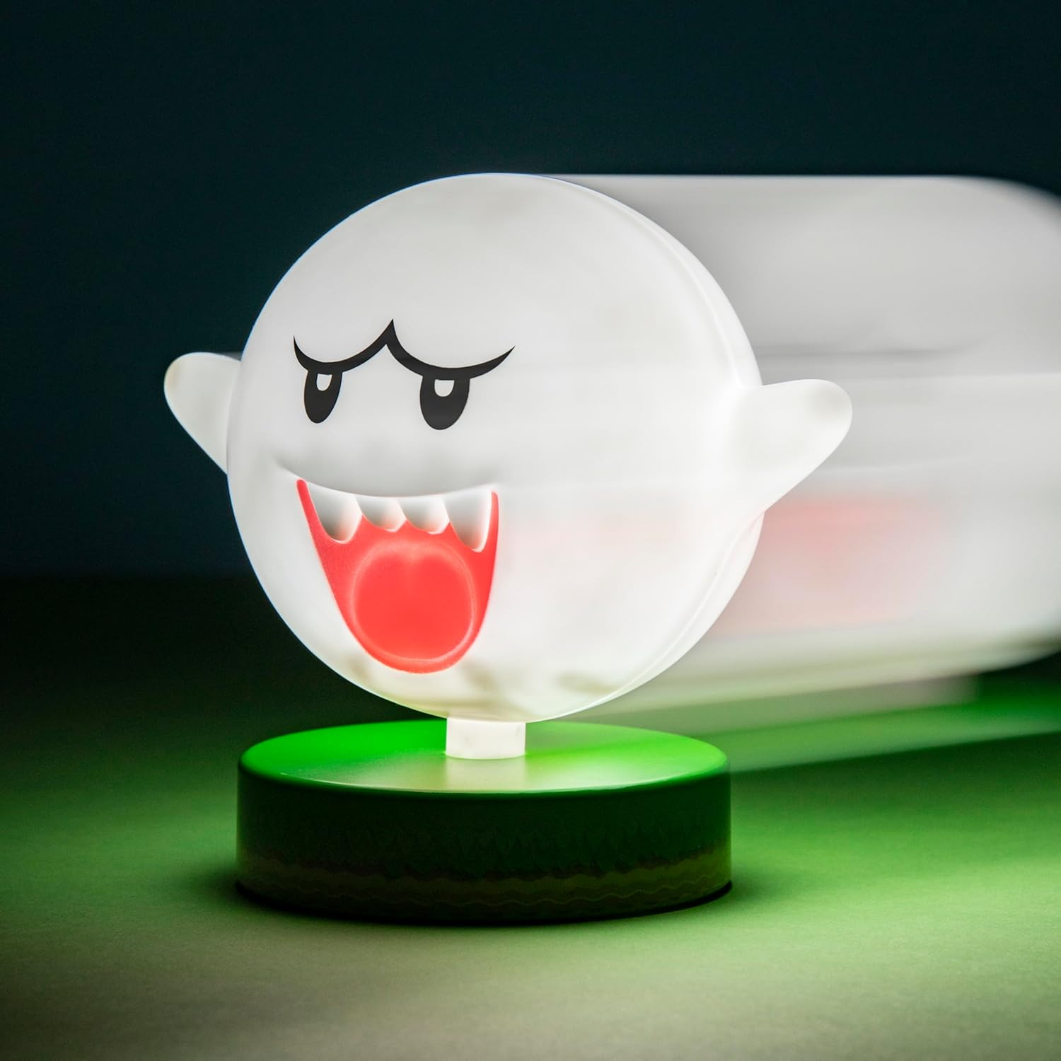 Super Mario Icons Boo Light – 10Cm LED Character Light, Battery Powered, Officia