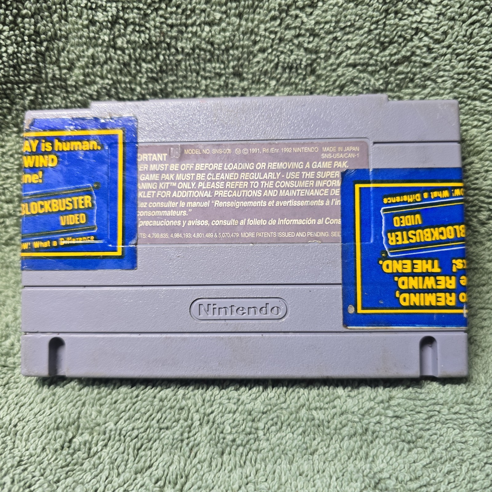 Super Chase H.Q HQ (Super Nintendo SNES, 1993) Authentic