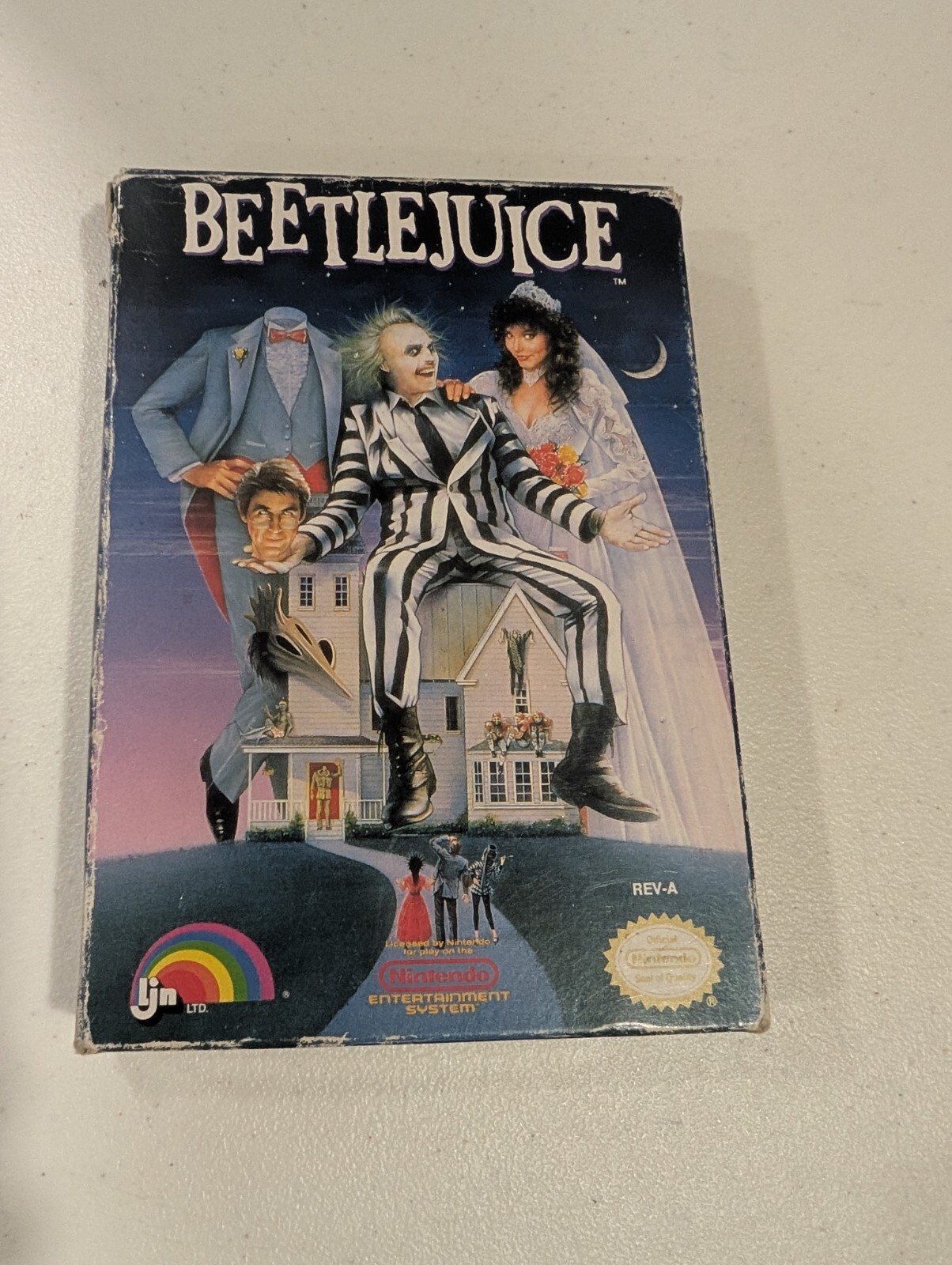 Beetlejuice (Nintendo Entertainment System, 1991) NES COMPLETE with Box & Manual