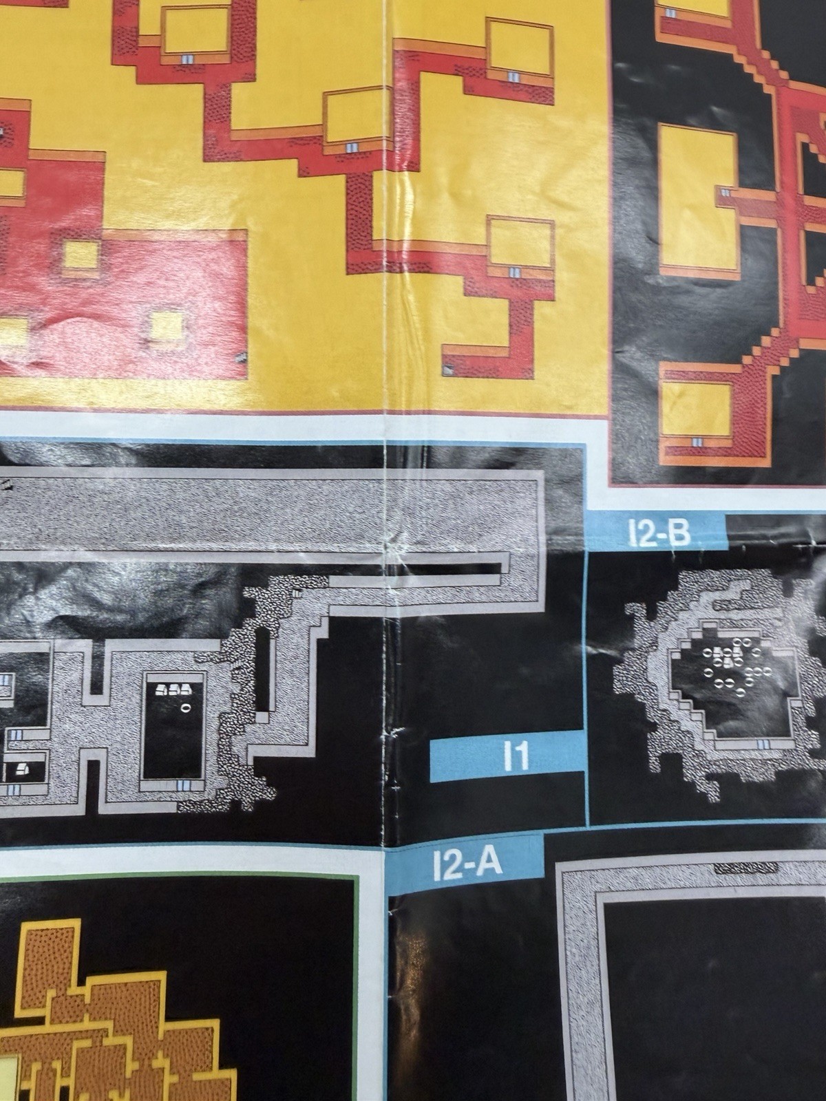 Final Fantasy 1990 Nintendo NES Dungeon Maps / Item Chart NES-FF-USA(A)