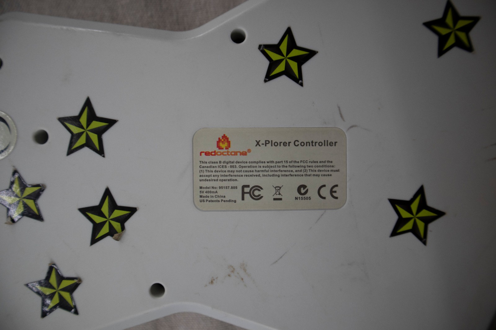 Guitar Hero Xbox 360 X-Plorer Xplorer Wired Controller 95055 RedOctane TESTED