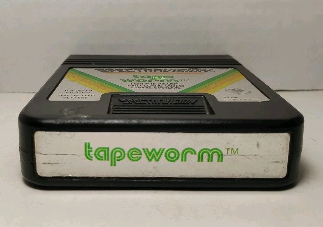 Tapeworm (Atari 2600) Authentic Spectravision Game Cart ONLY, Tested